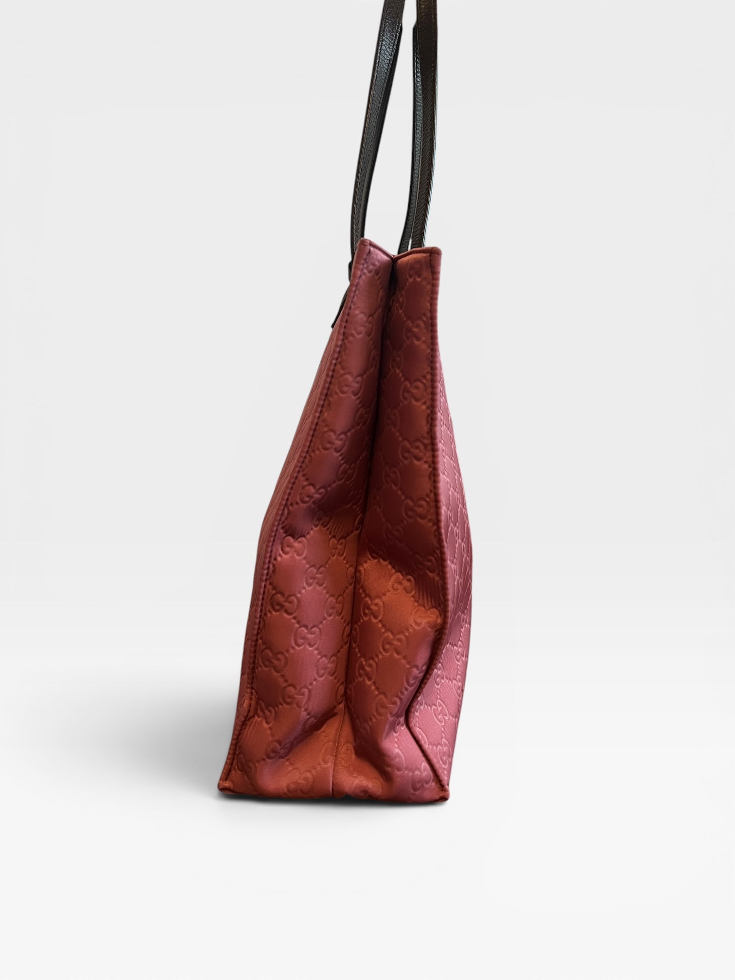 Gucci Pink Guccissima GG Monogram Shopper Tote