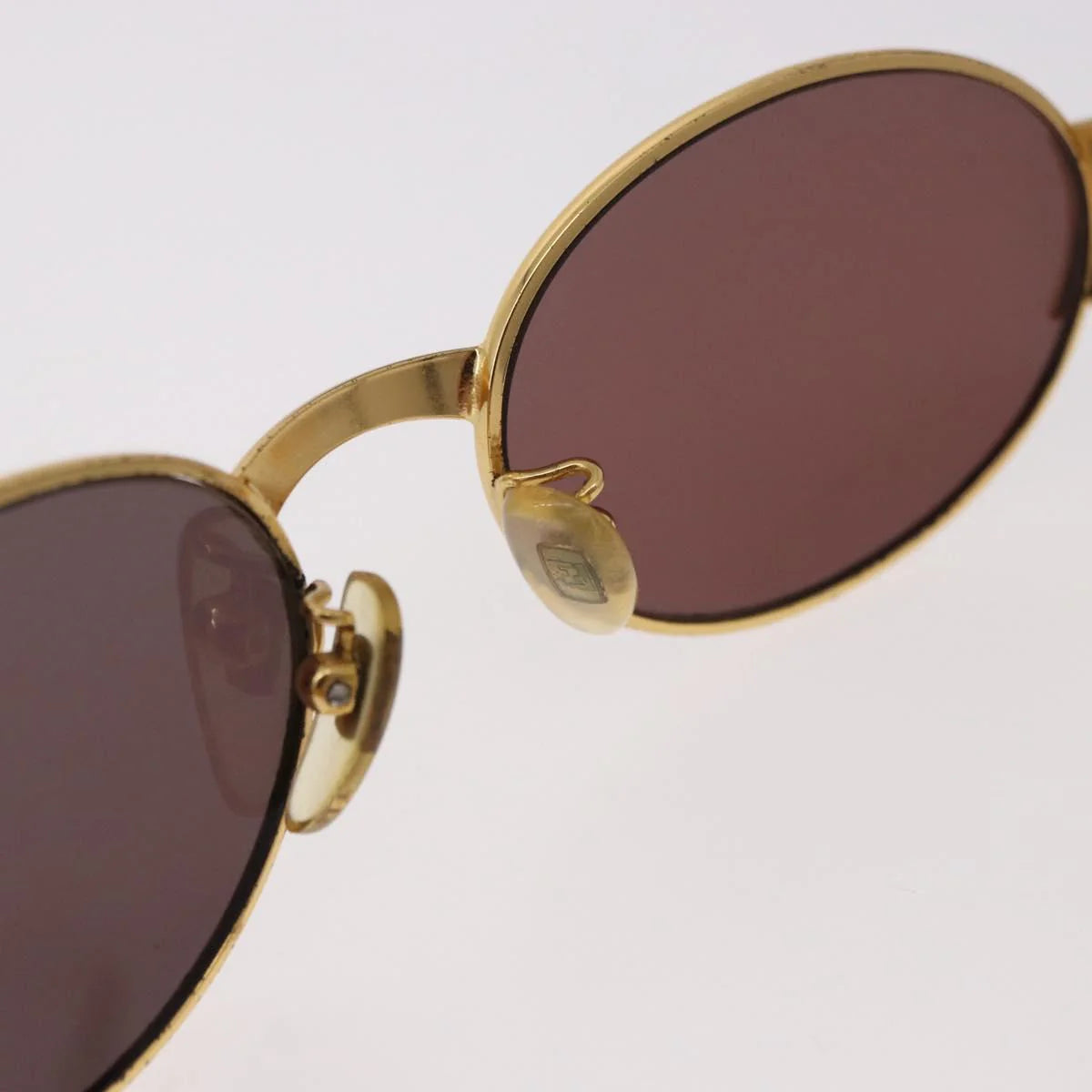 Fendi SL 7040 Sunglasses — Gold & Navy Enamel, Made in Italy - Vintage