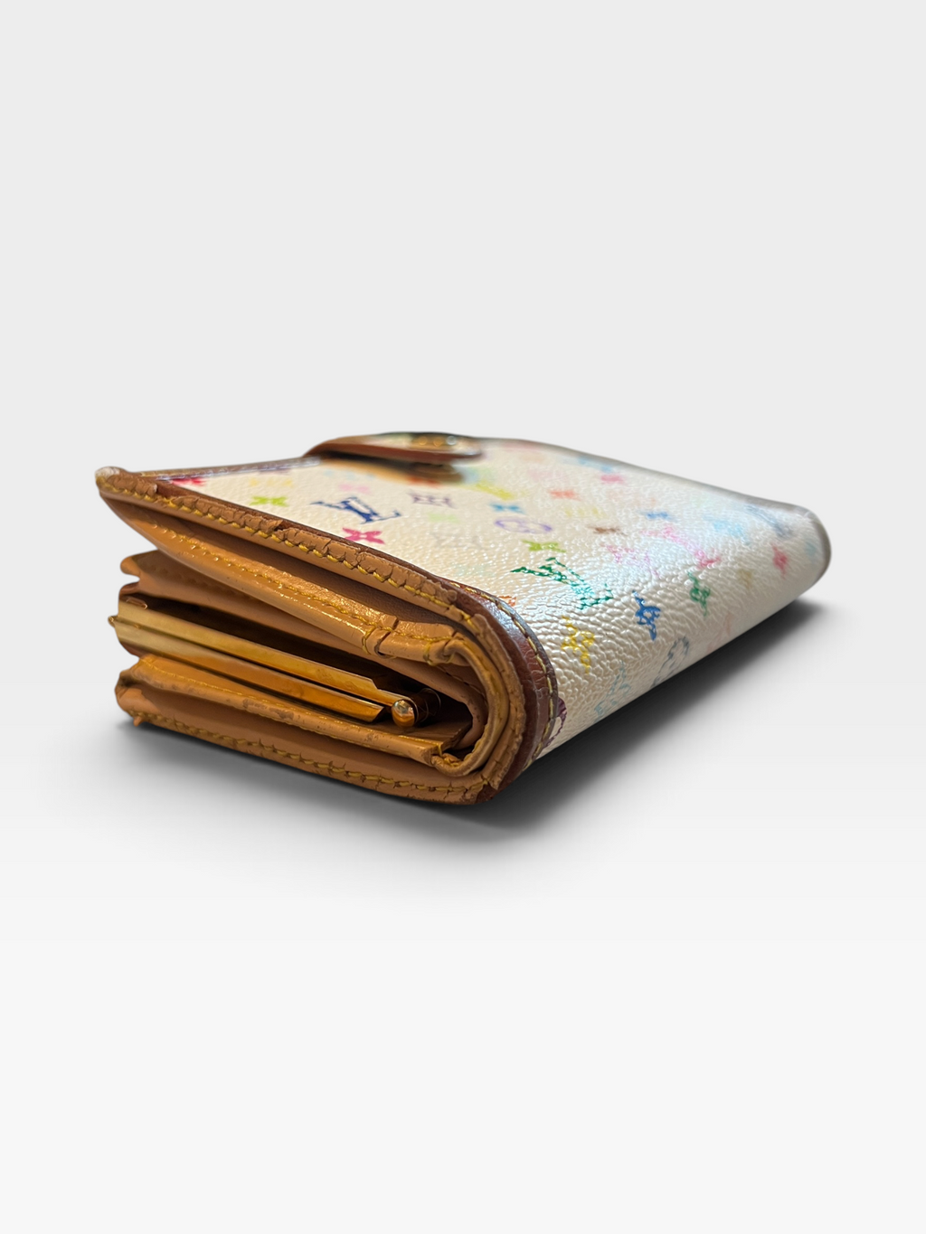 Louis Vuitton Monogram Multicolore Viennois Wallet – White