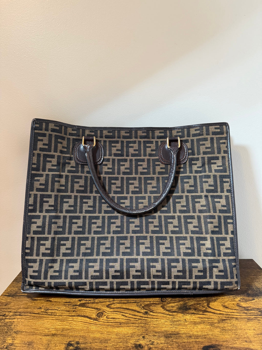 Fendi Zucca Canvas Tote – Brown FF Monogram