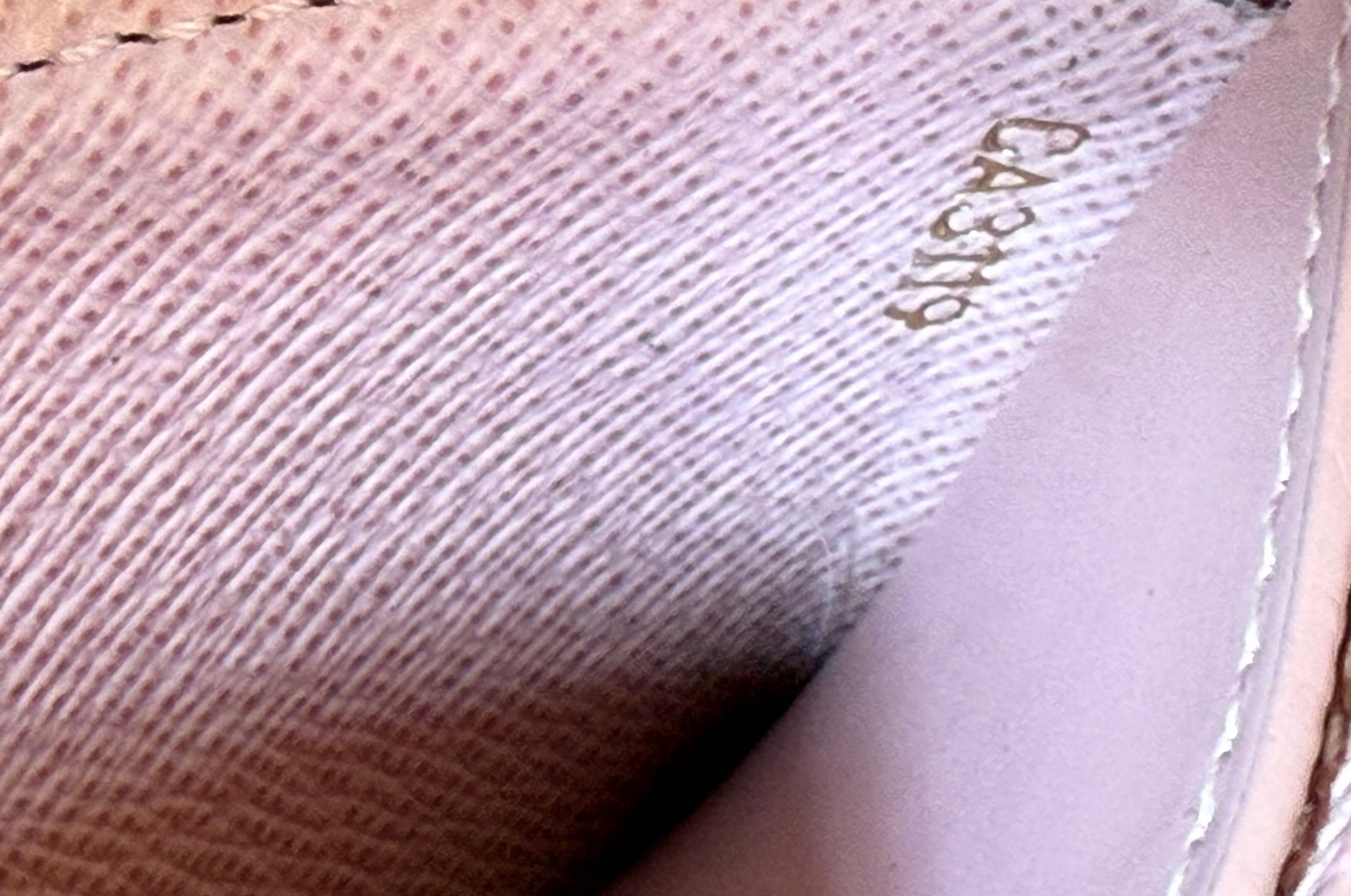 Louis Vuitton Damier Ebene Studded Card Holder – Pink Trim (2019 CA3119)