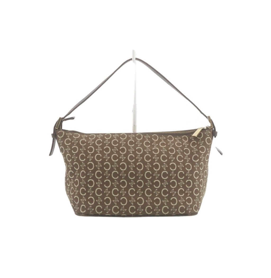 Celine Brown Macadam Canvas Pochette
