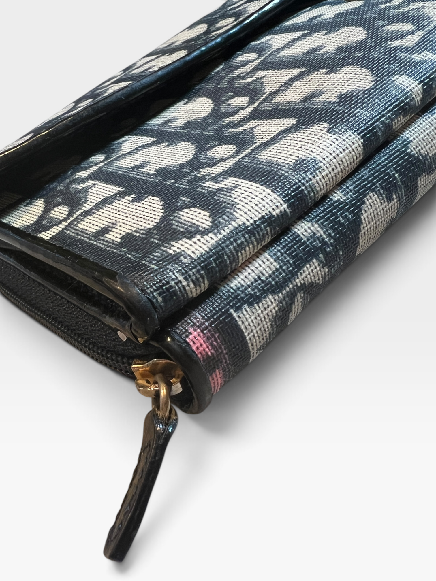 Christian Dior Trotter Saddle Long Wallet – Navy