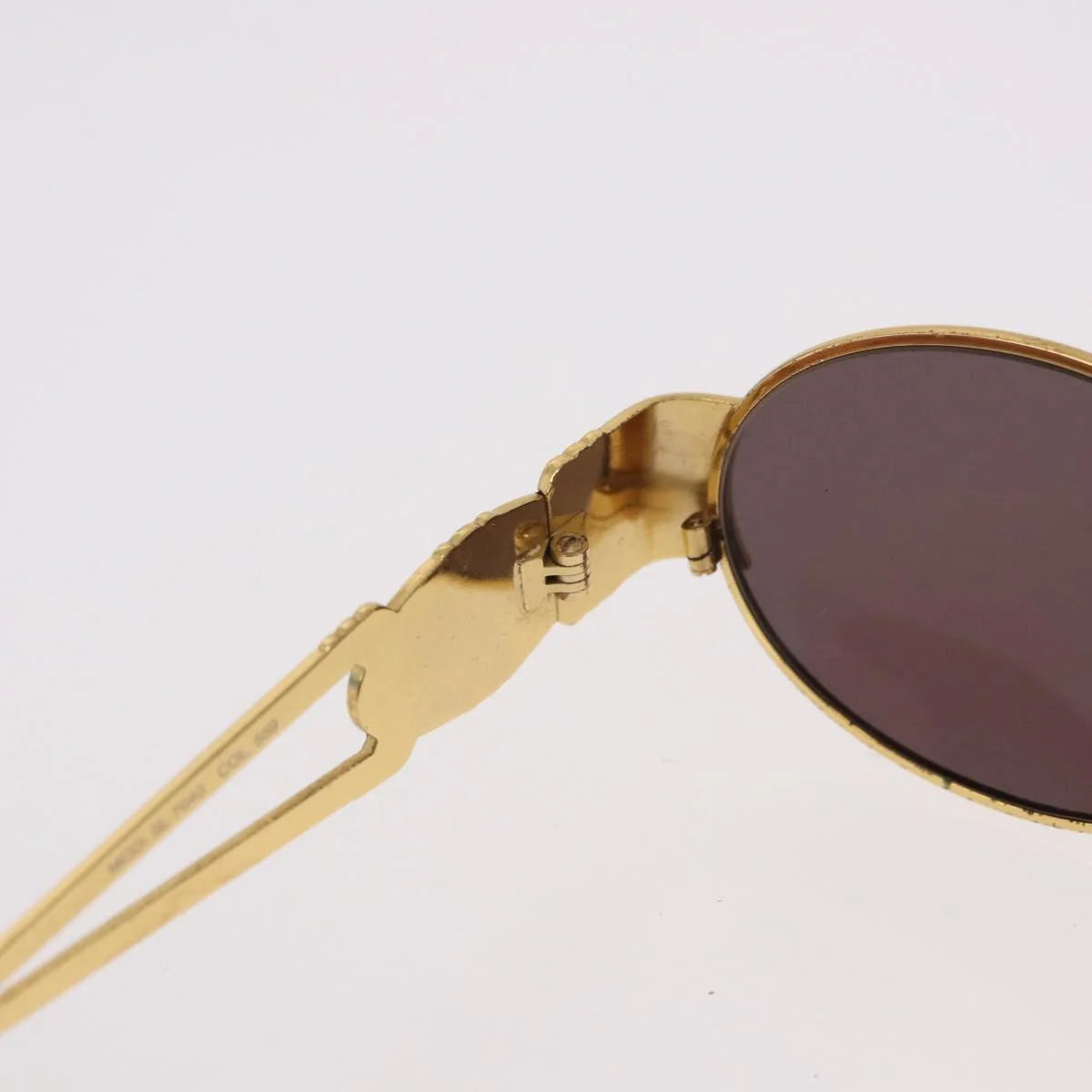 Fendi SL 7040 Sunglasses — Gold & Navy Enamel, Made in Italy - Vintage