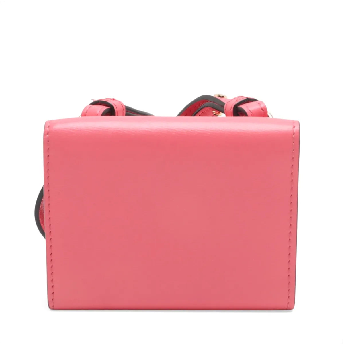 Fendi Micro Baguette Trifold Wallet Crossbody — Dalia Pink
