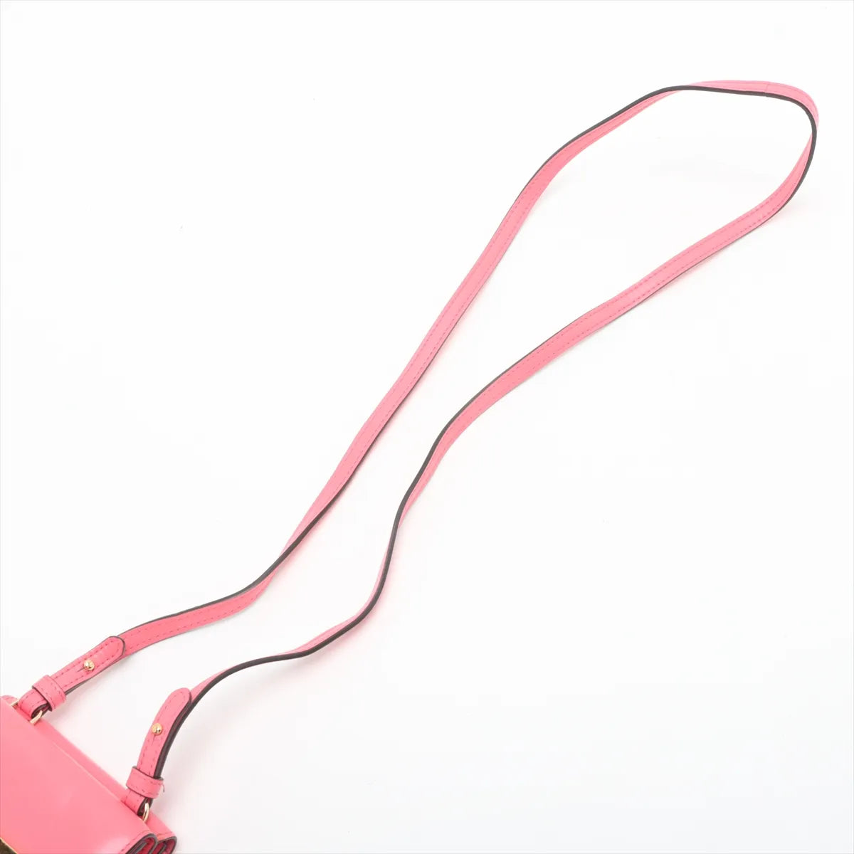 Fendi Micro Baguette Trifold Wallet Crossbody — Dalia Pink