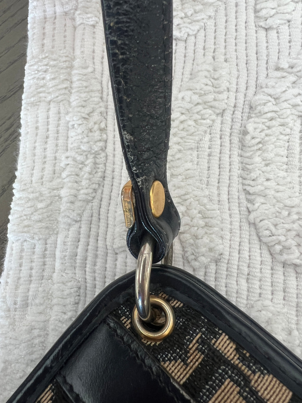 Christian Dior Trotter Canvas Shoulder Bag