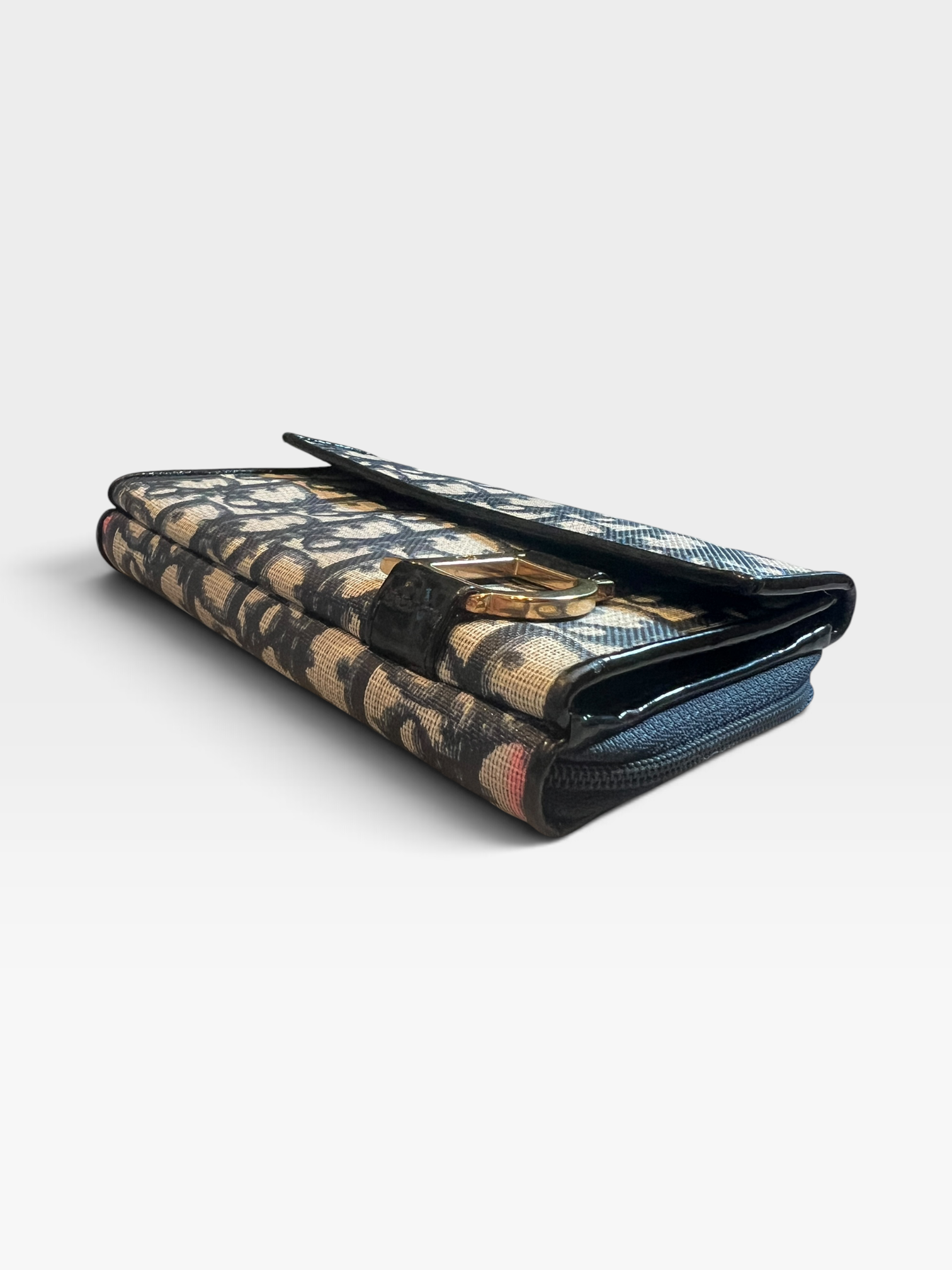 Christian Dior Trotter Saddle Long Wallet – Navy
