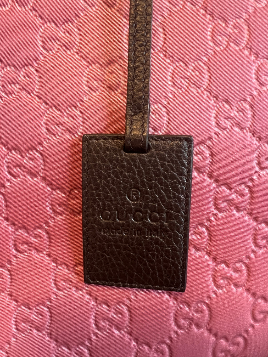 Gucci Pink Guccissima GG Monogram Shopper Tote