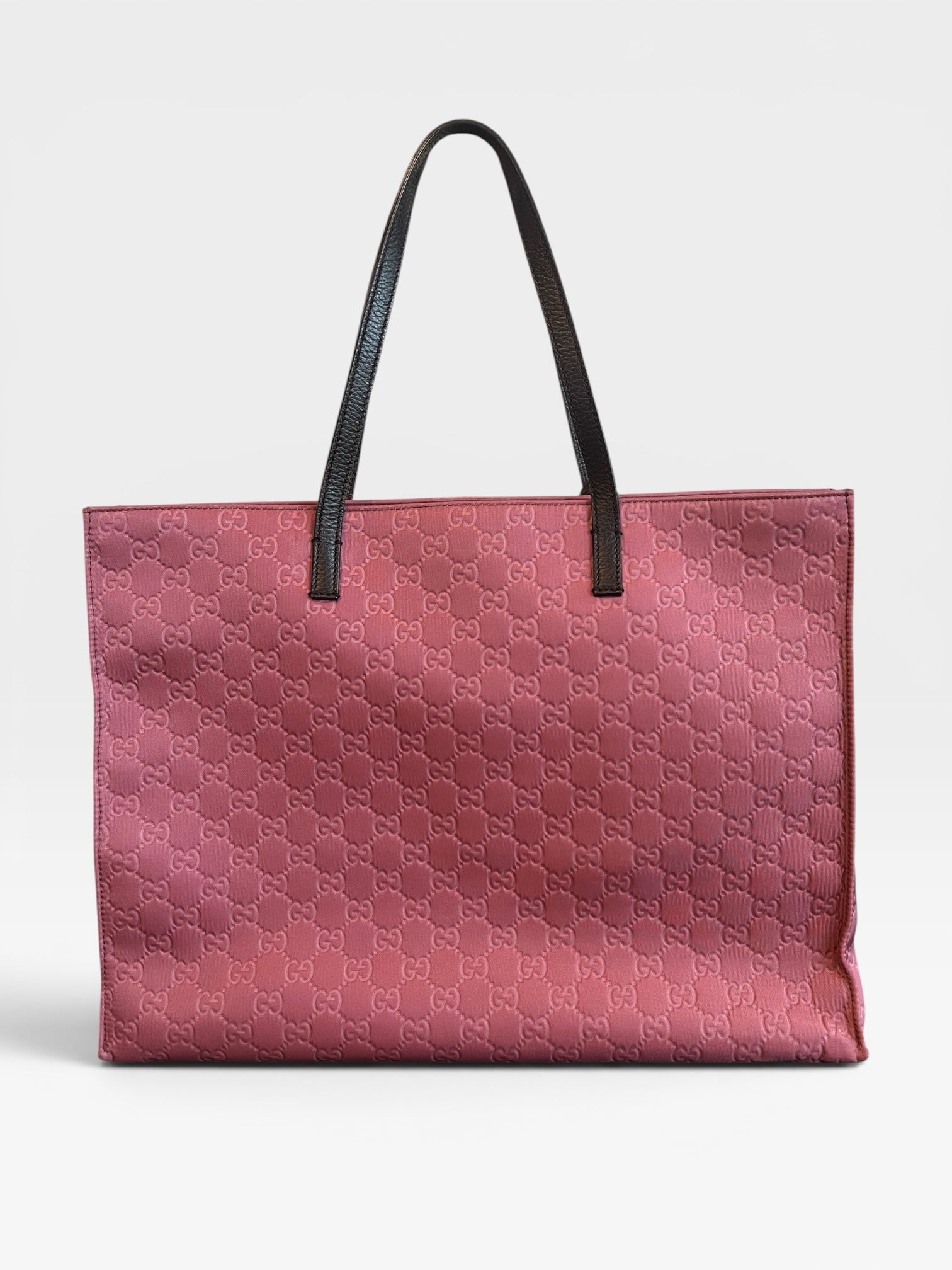 Gucci Pink Guccissima GG Monogram Shopper Tote