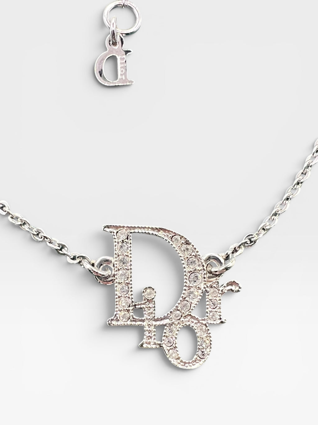Christian Dior Rhinestone Logo Bracelet