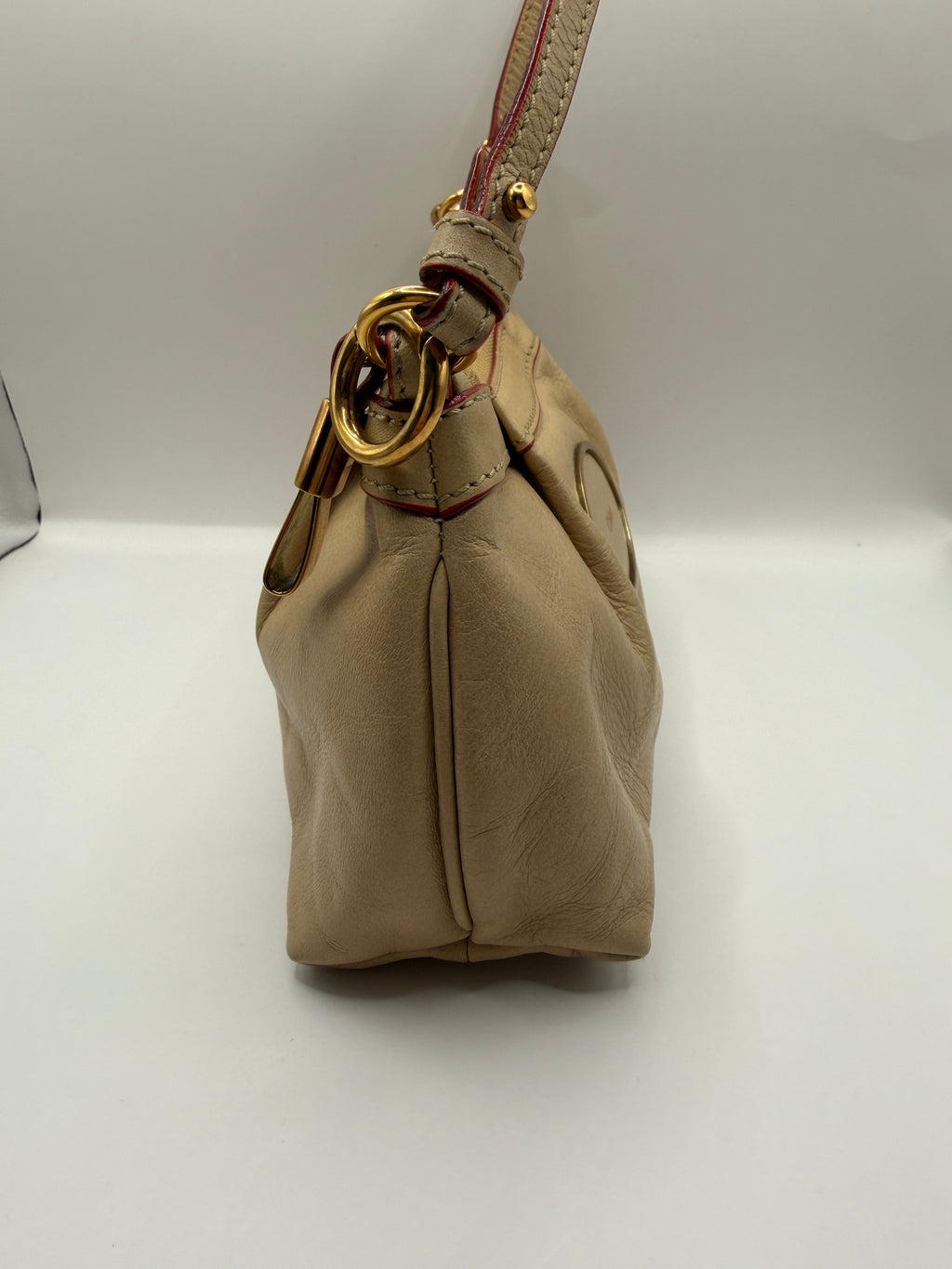 Chloé Beige Leather Shoulder Bag