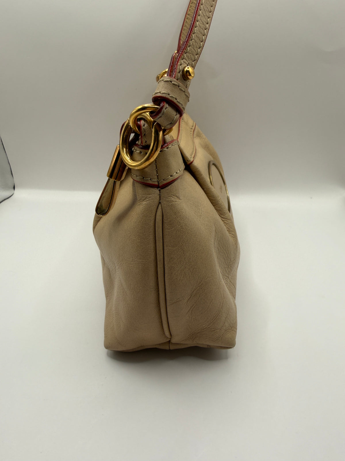 Chloé Beige Leather Shoulder Bag
