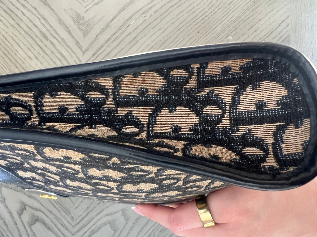 Christian Dior Trotter Canvas Shoulder Bag