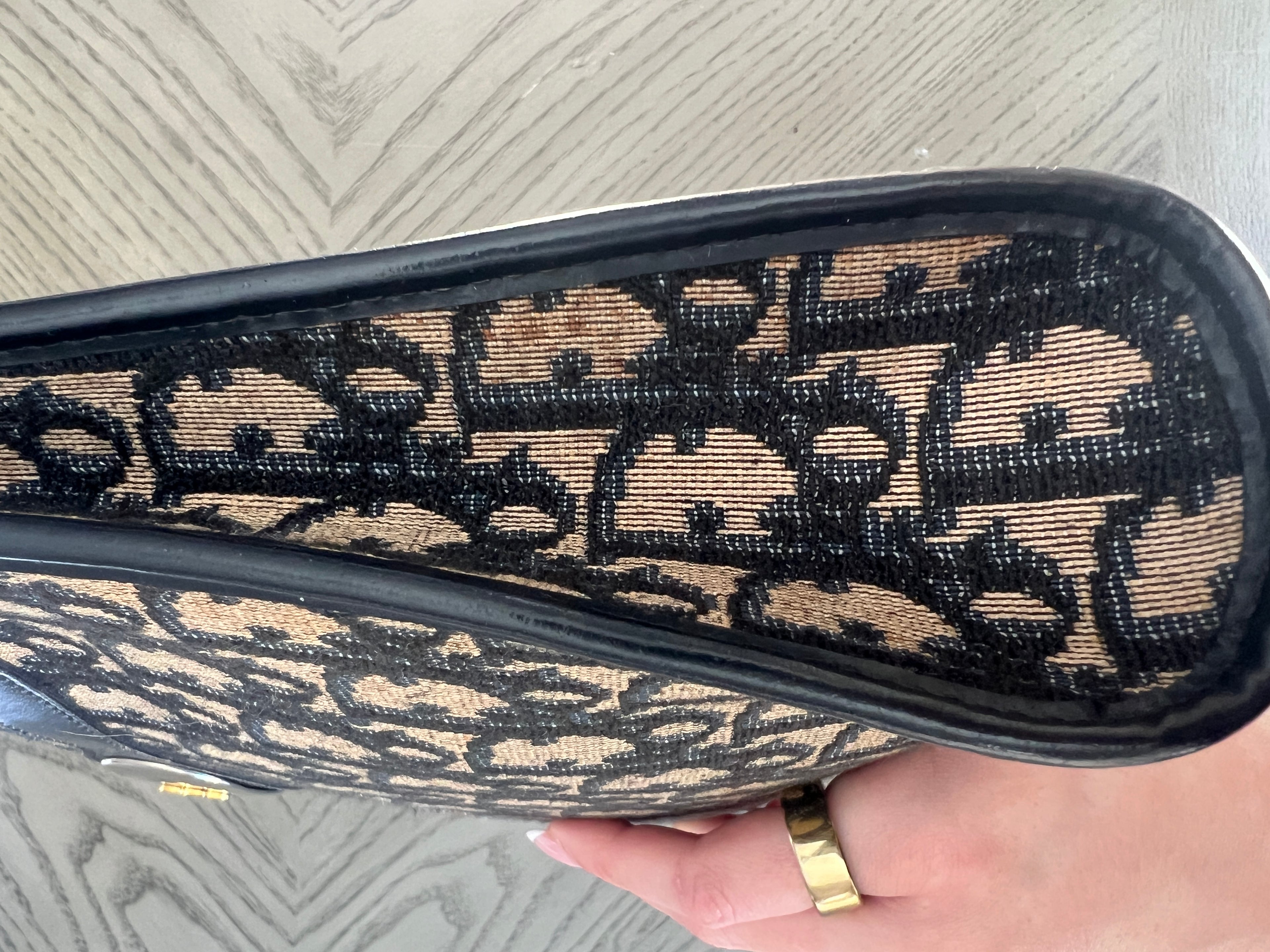 Christian Dior Trotter Canvas Shoulder Bag