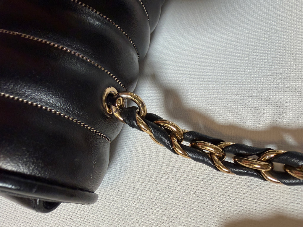 Ferragamo Quilted Leather Chain Shoulder Bag