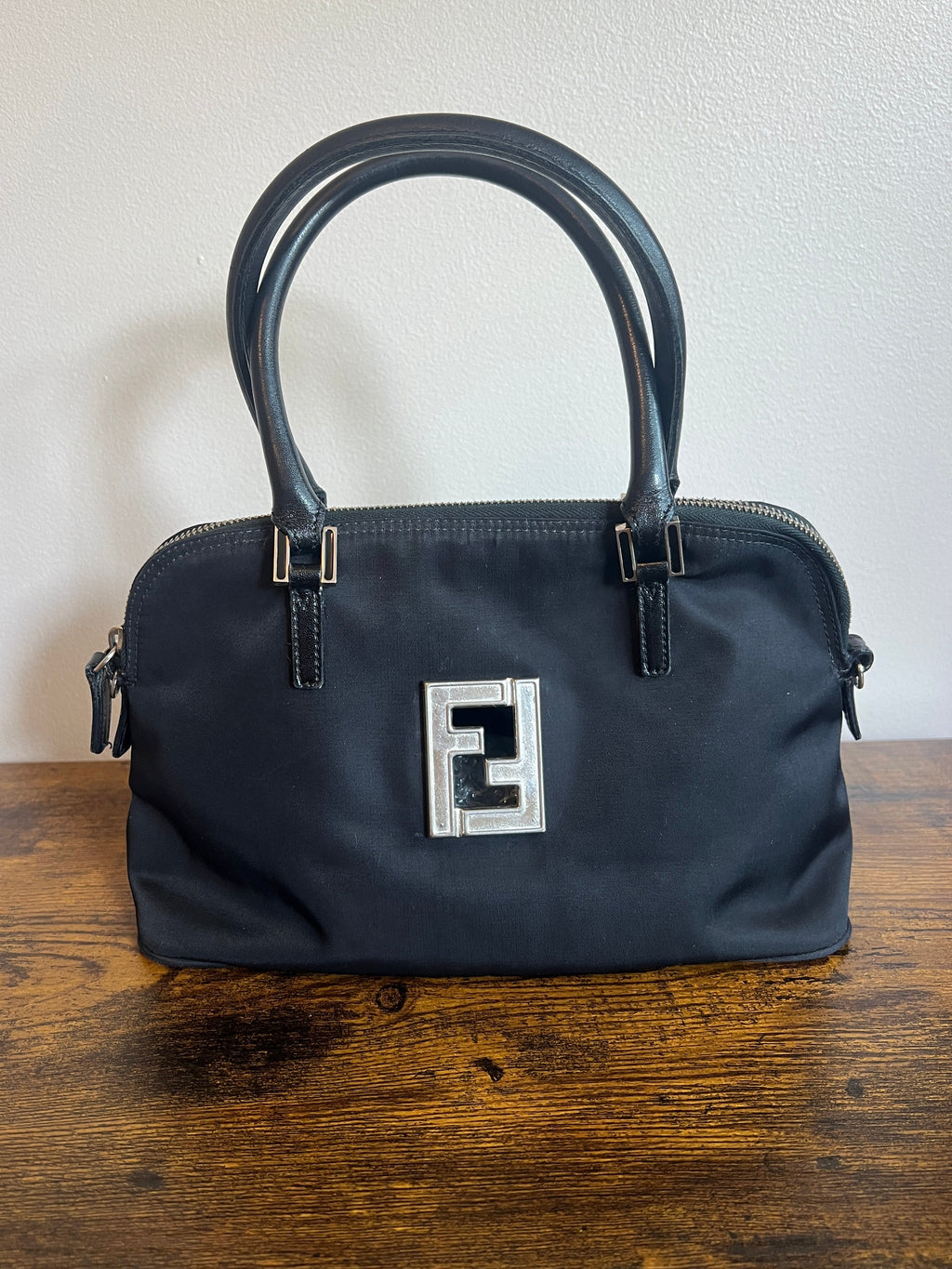 Fendi Mamma 2-Way Mini Boston Tote Bag