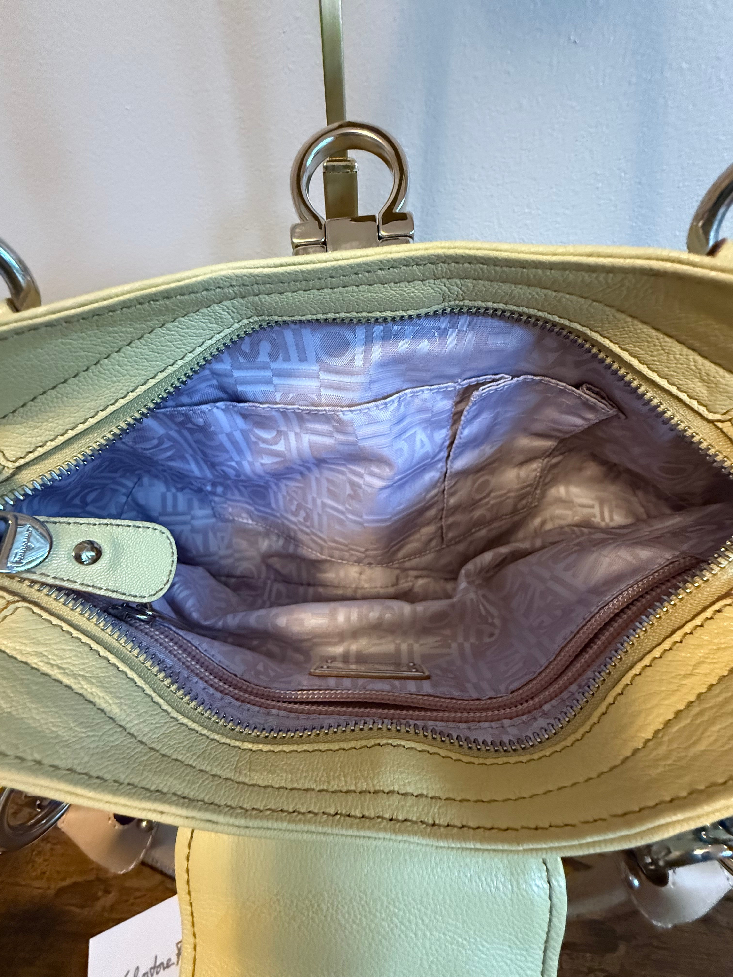 Salvatore Ferragamo Gancini Leather Shoulder Bag