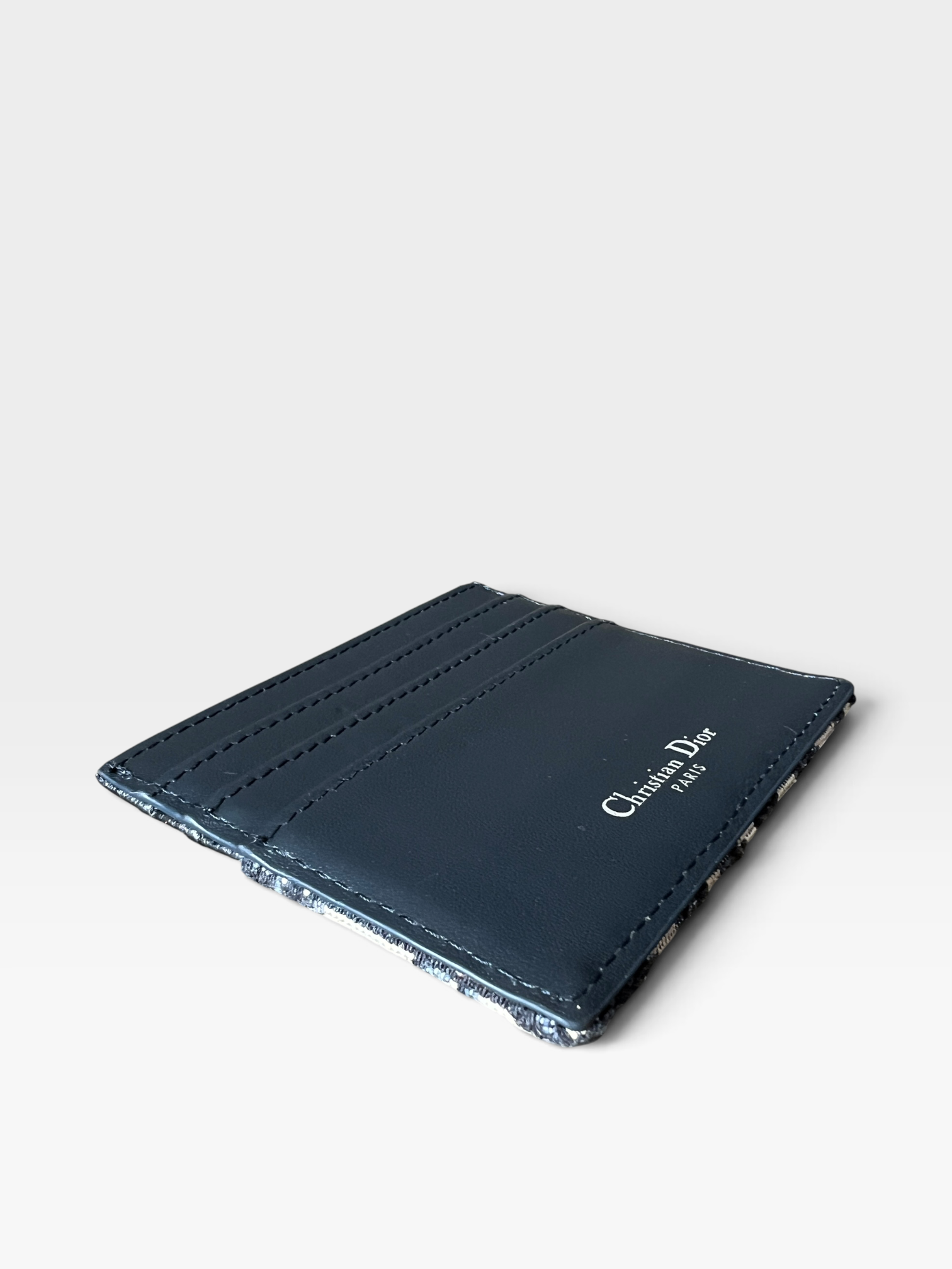 Christian Dior Oblique Card Holder – Blue