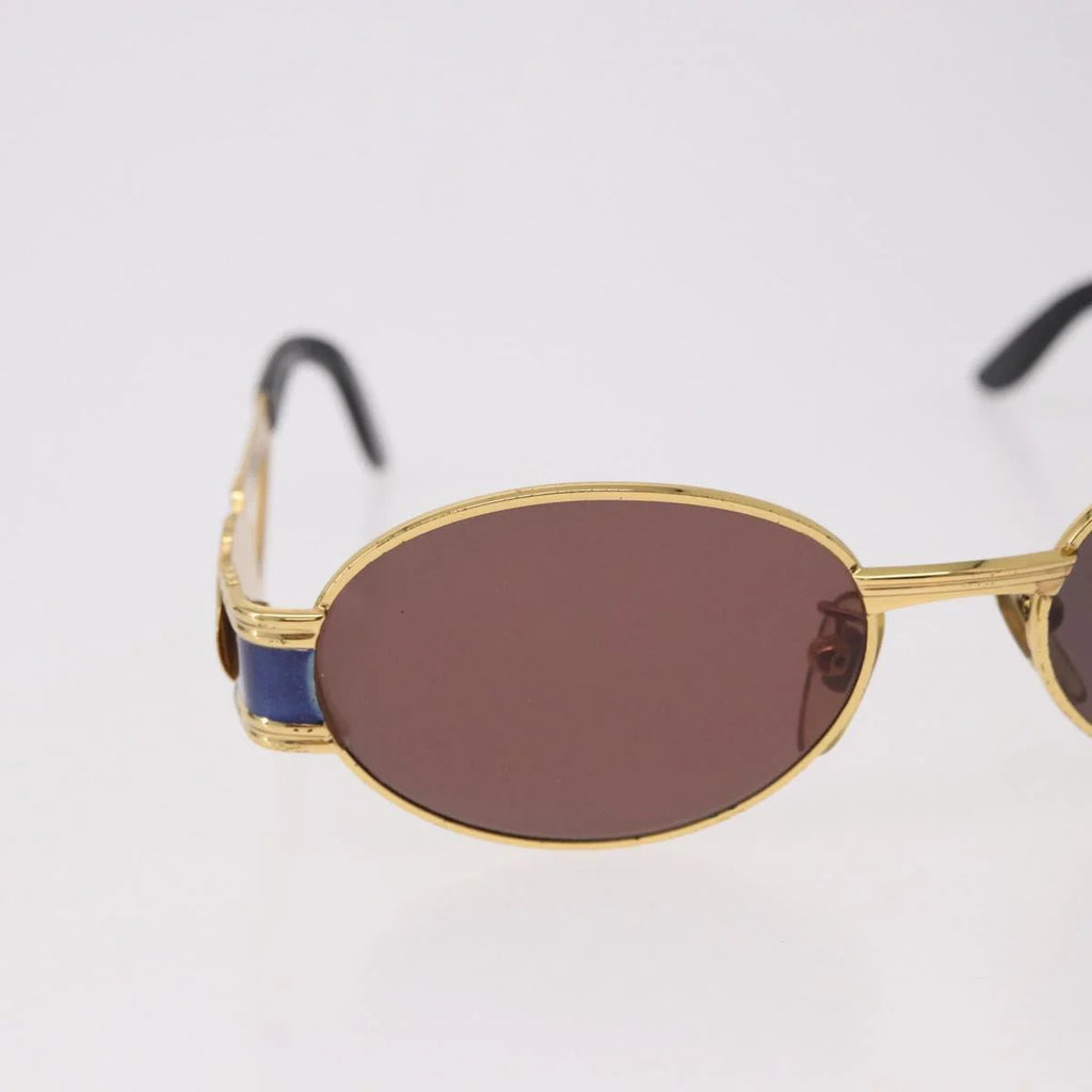 Fendi SL 7040 Sunglasses — Gold & Navy Enamel, Made in Italy - Vintage