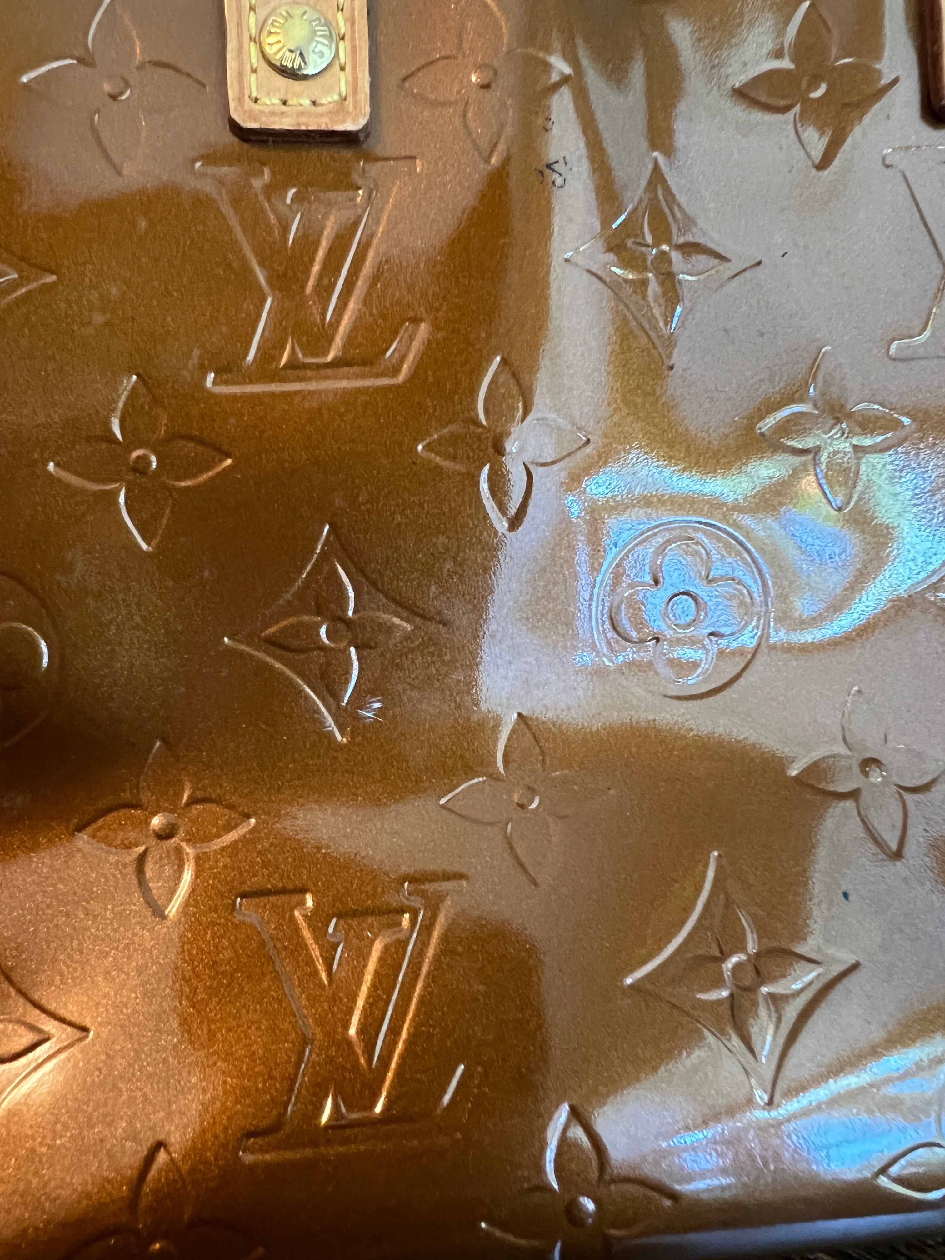 Louis Vuitton Vernis Reade PM Tote | Bronze Brown Patent Leather