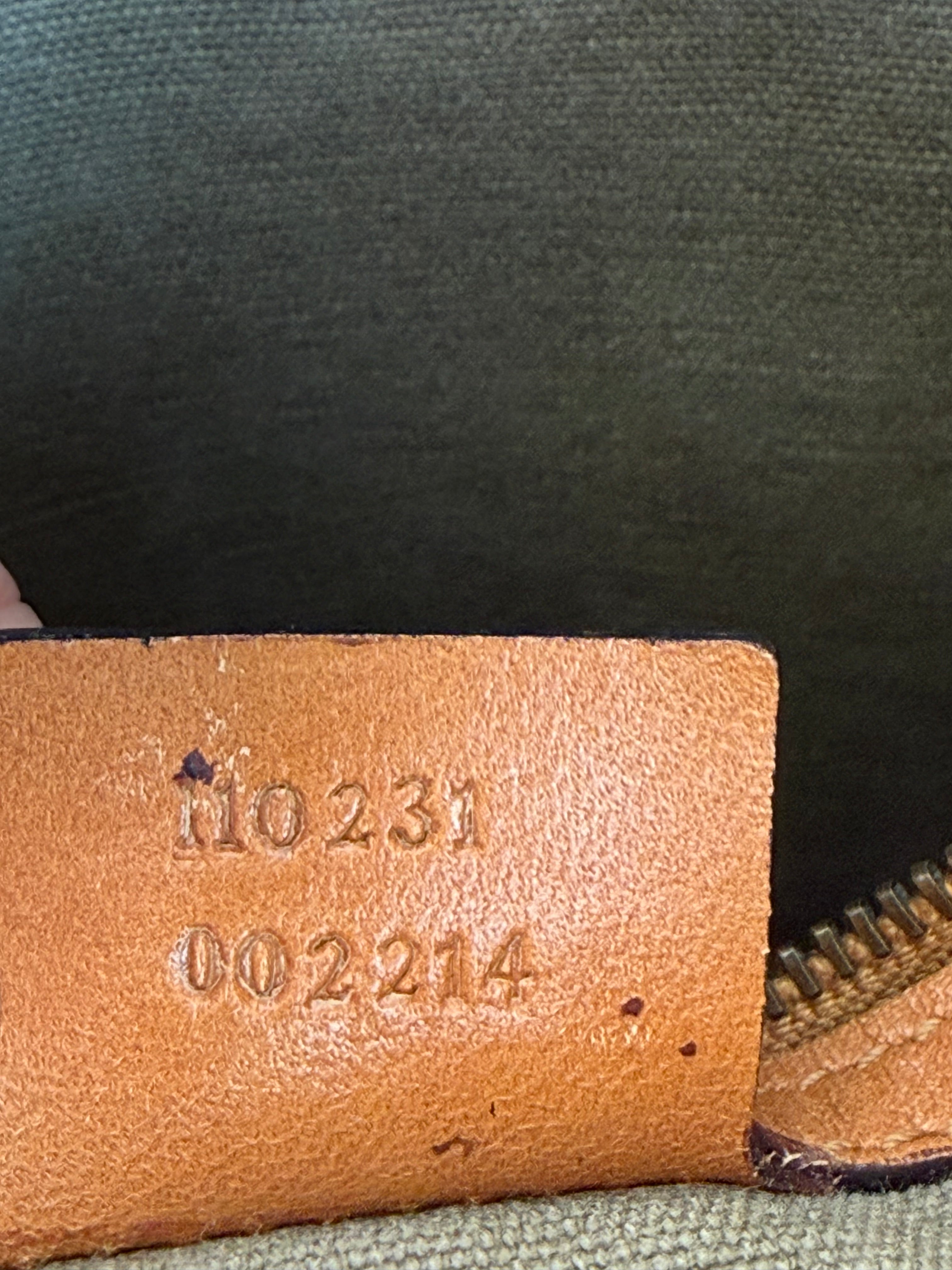 Gucci Early 2000s Canvas & Leather Utility Shoulder Bag