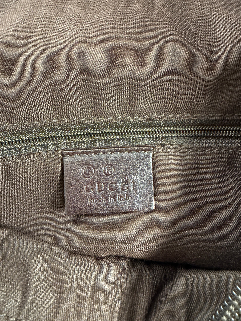 Gucci Monogram Hobo Canvas Shoulder Bag