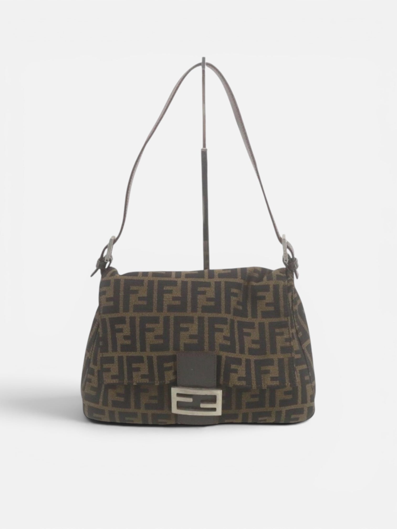 Fendi Brown Zucca Mama Baugette