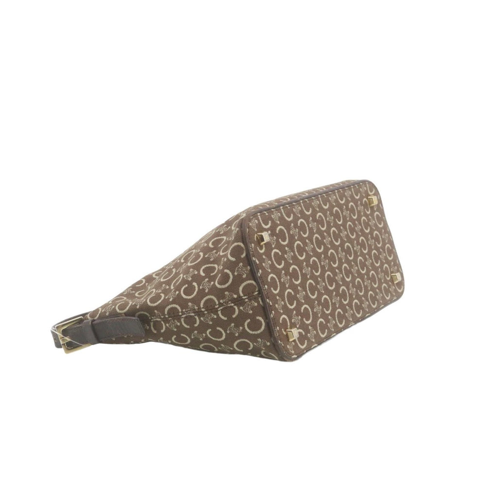 Celine Brown Macadam Canvas Pochette