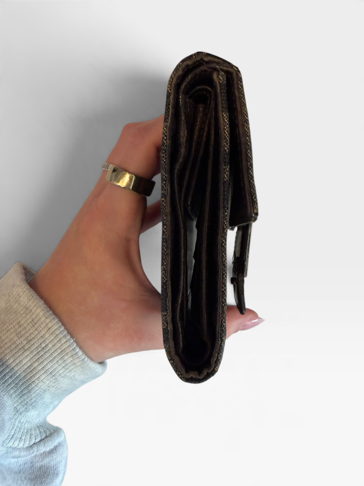 Fendi Brown Zucca Wallet with Box