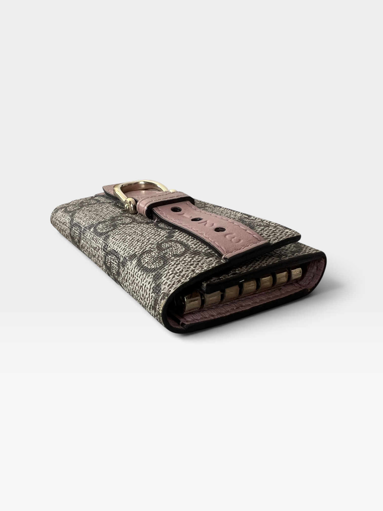 Gucci GG Supreme Canvas Horsebit Key Holder with Box