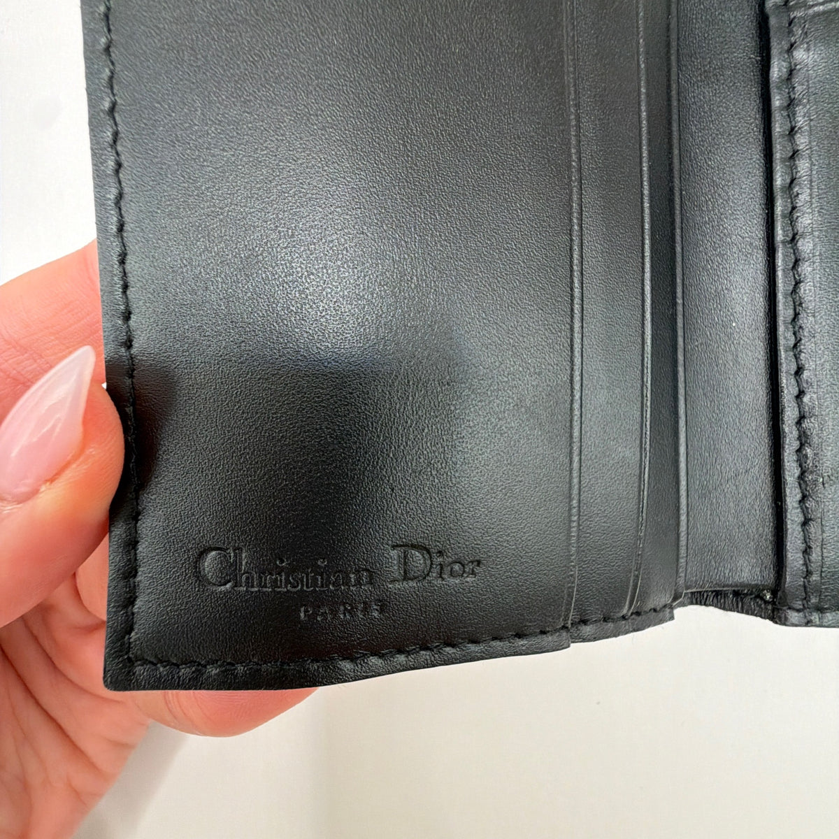 Christian Dior Saddle Trifold Wallet