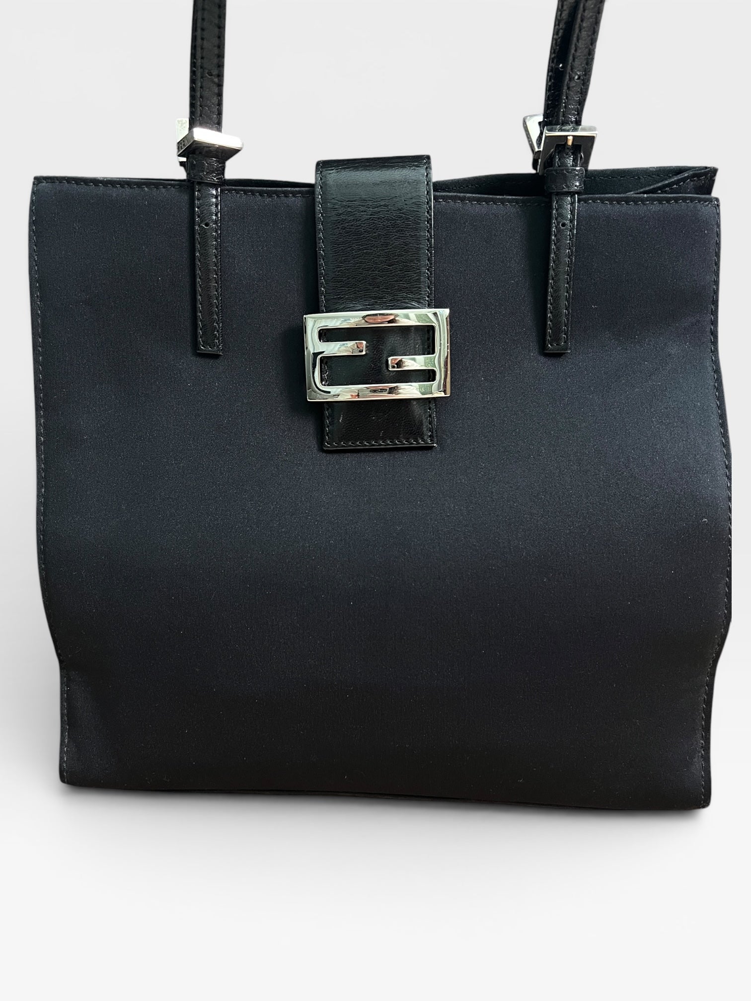 FENDI ビジネスバッグ ブラック Fendi Zucca Zucchino Monogram Canvas Briefcase Laptop Business Bag
