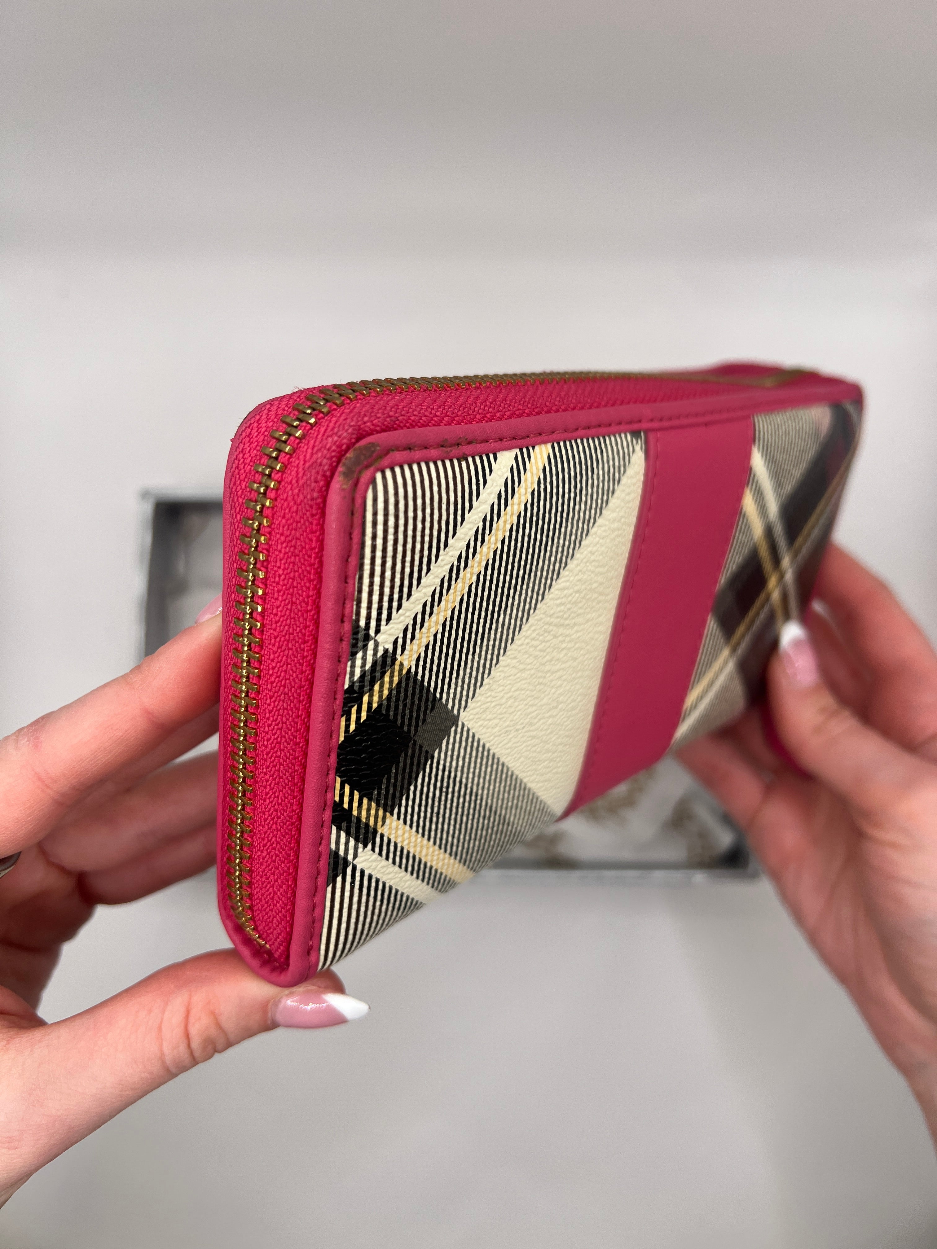 Vivienne Westwood Tartan Zip Around Wallet