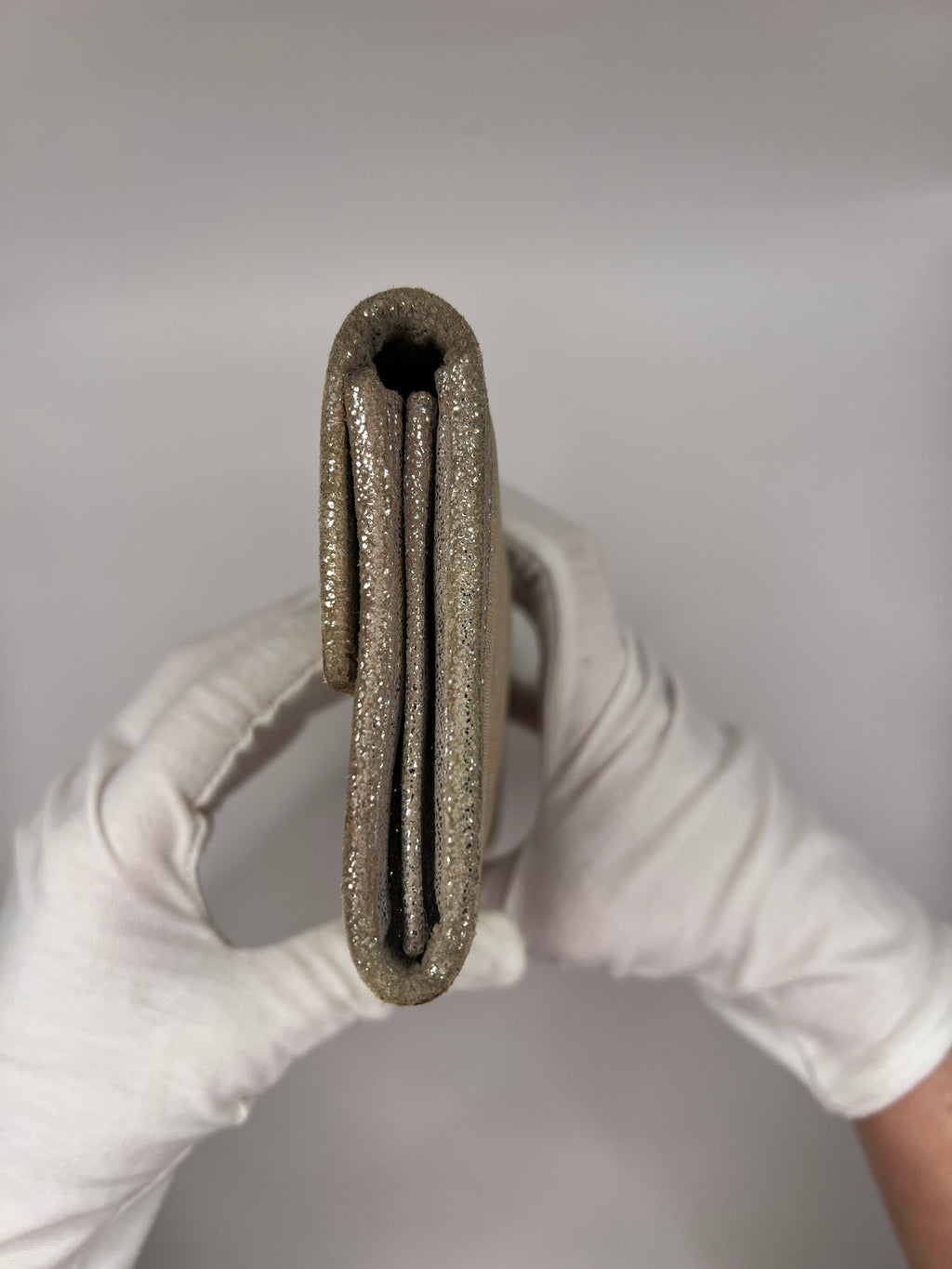 Fendi Metallic Zucca Baguette Long Wallet