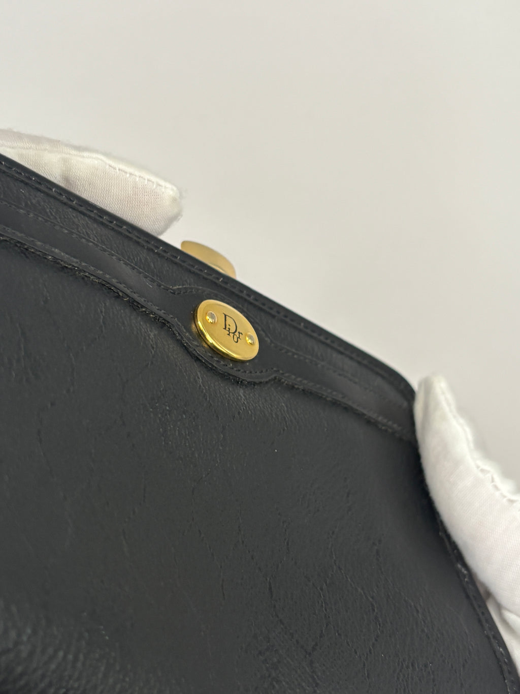 Dior Black Trotter Kisslock Wallet