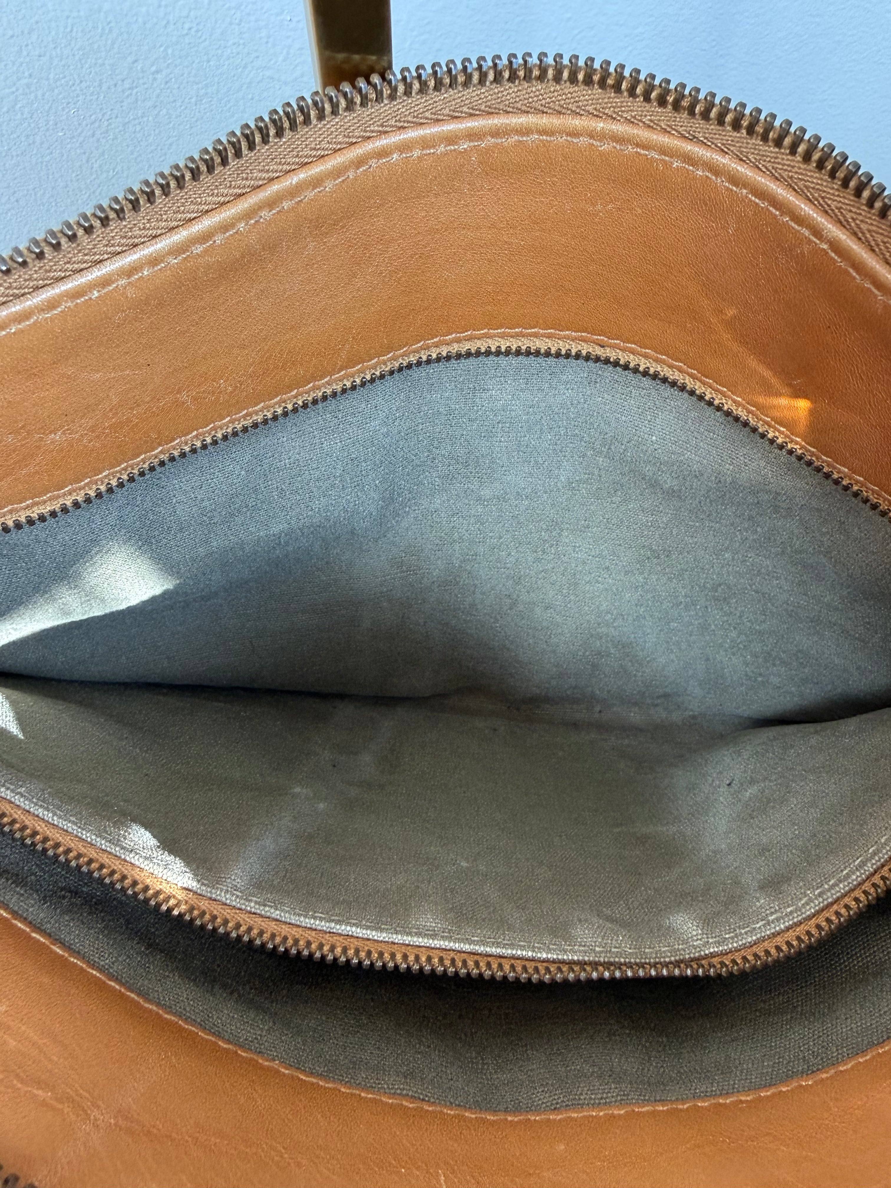 Gucci Early 2000s Canvas & Leather Utility Shoulder Bag