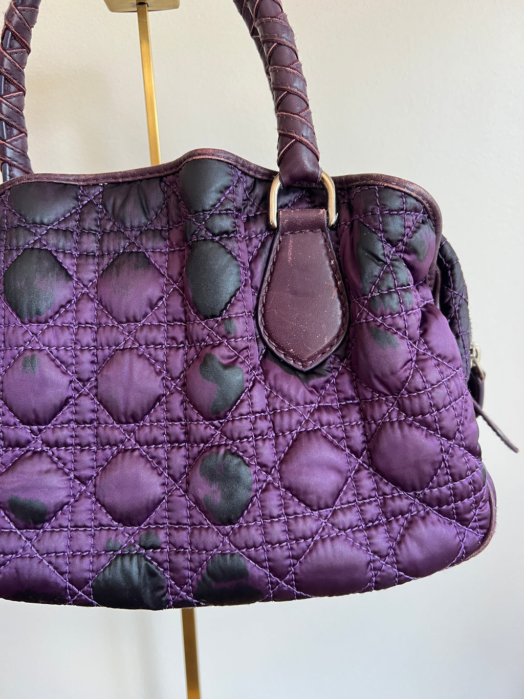 Christian Dior Cannage Purple Bag