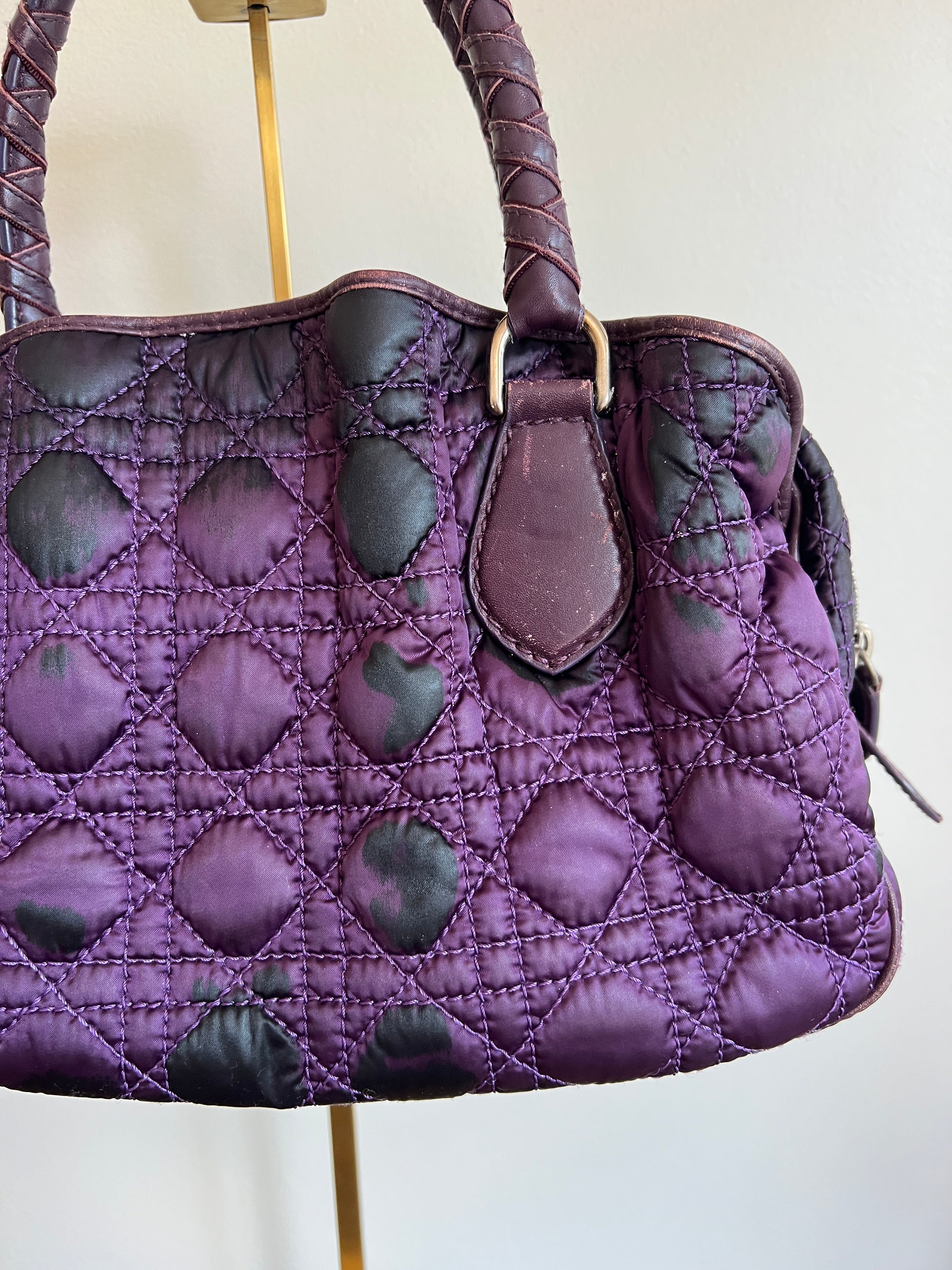 Christian Dior Cannage Purple Bag