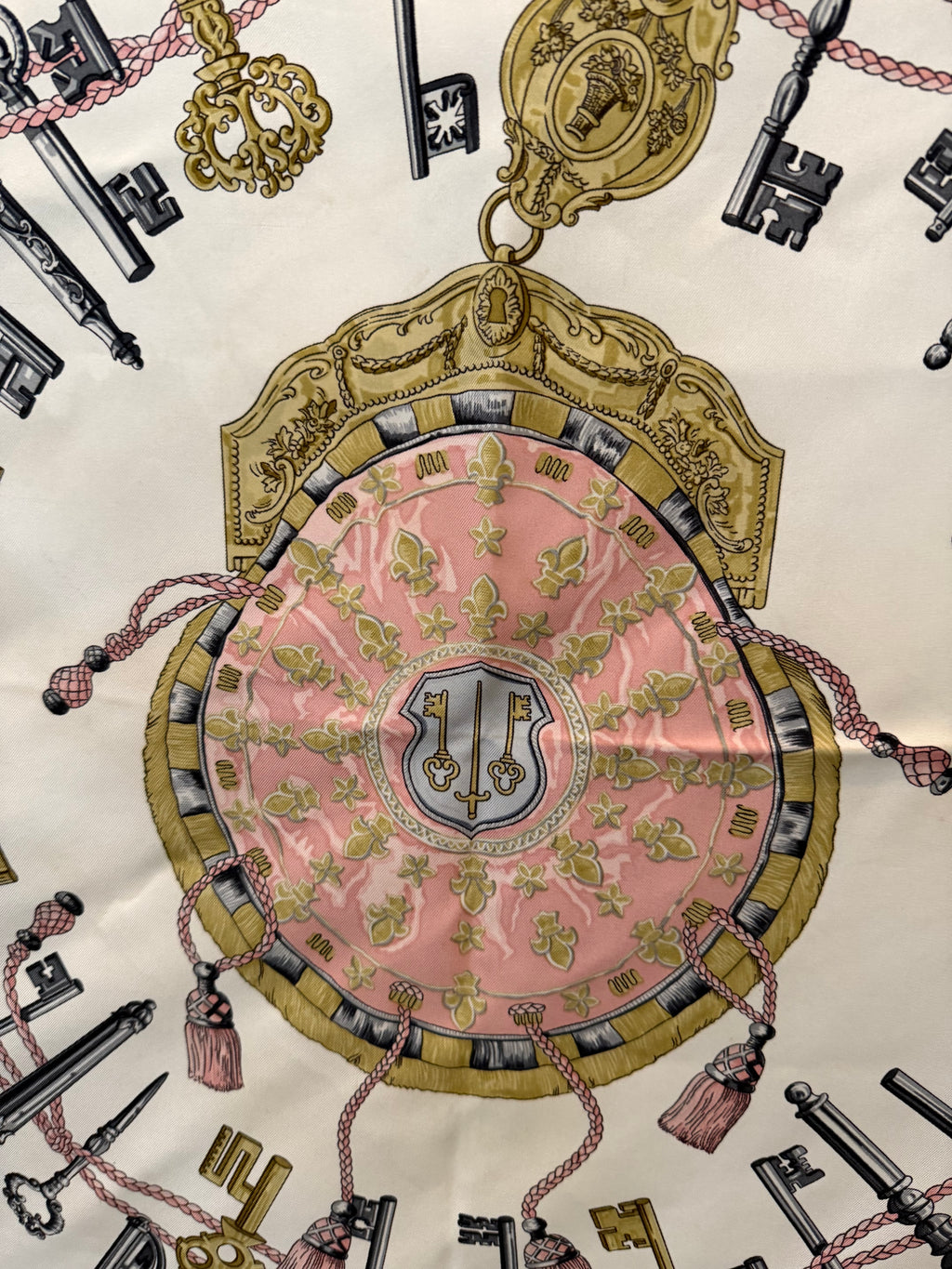 Hermès "Les Clés" Silk Scarf