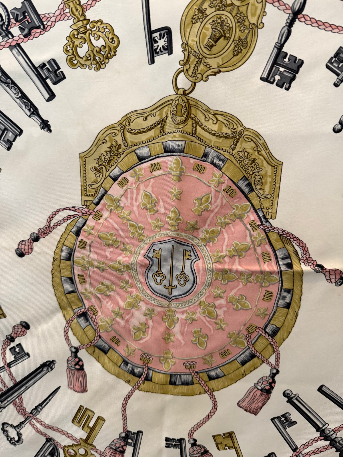 Hermès "Les Clés" Silk Scarf