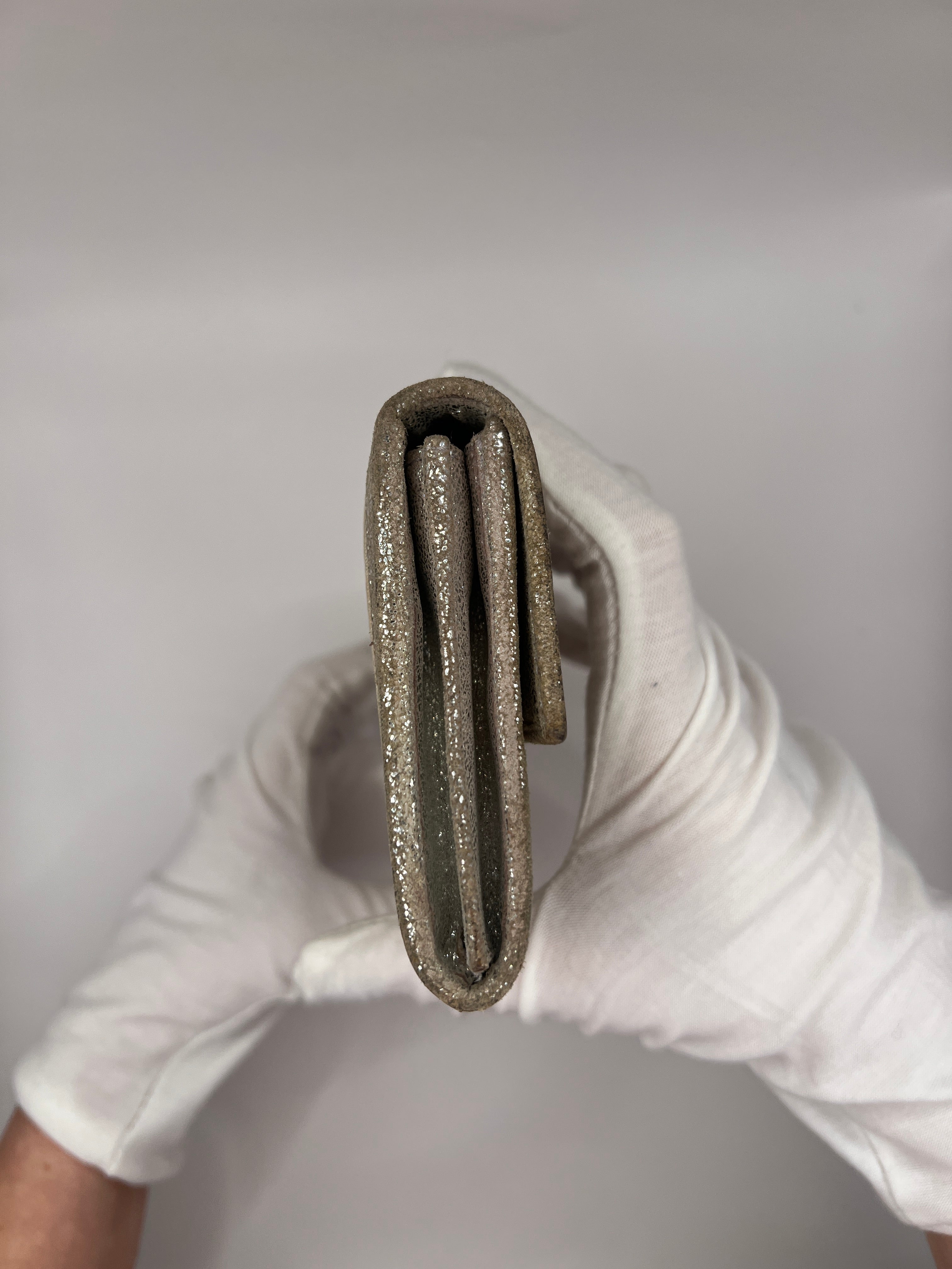 Fendi Metallic Zucca Baguette Long Wallet