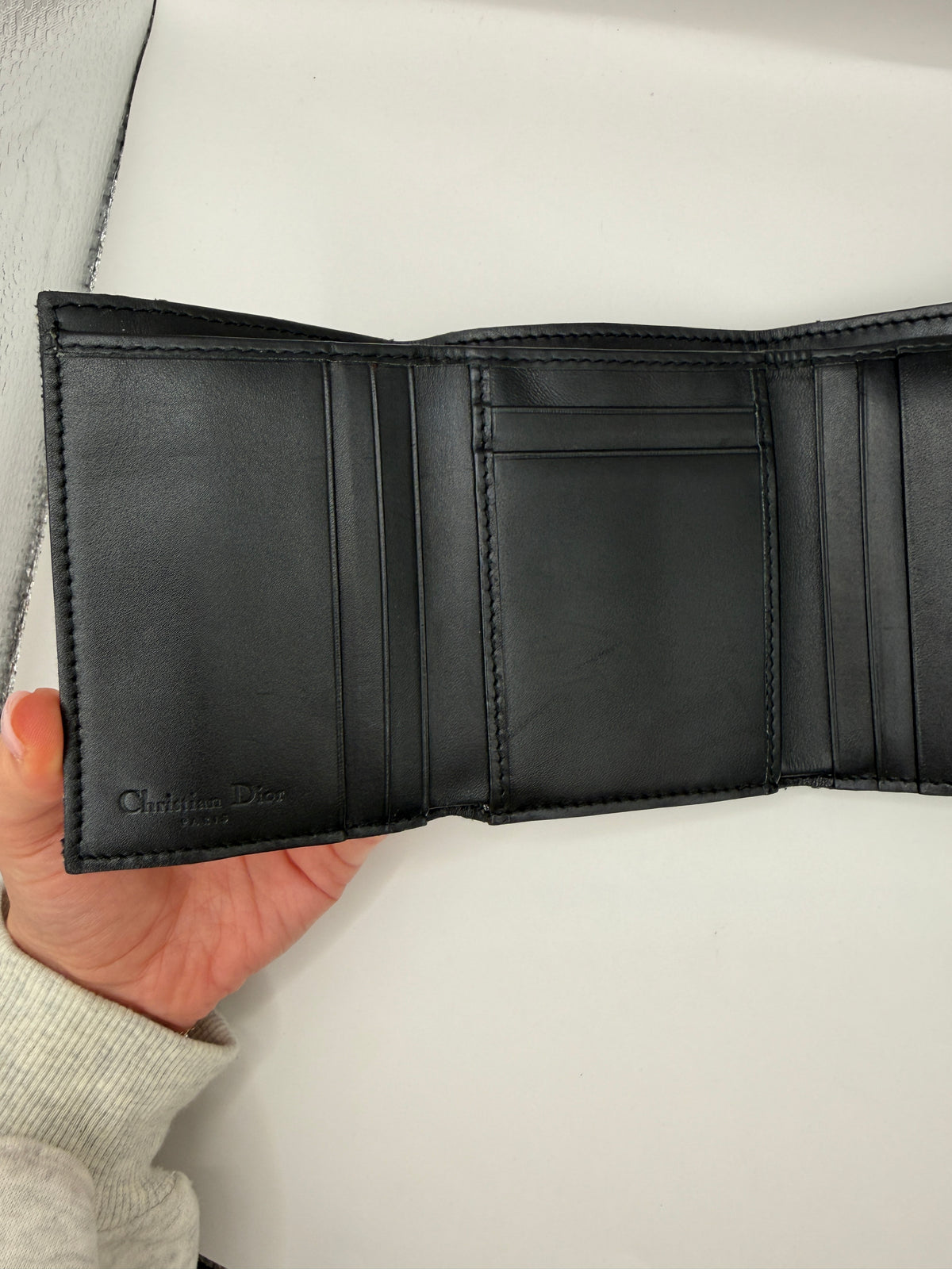 Christian Dior Saddle Trifold Wallet