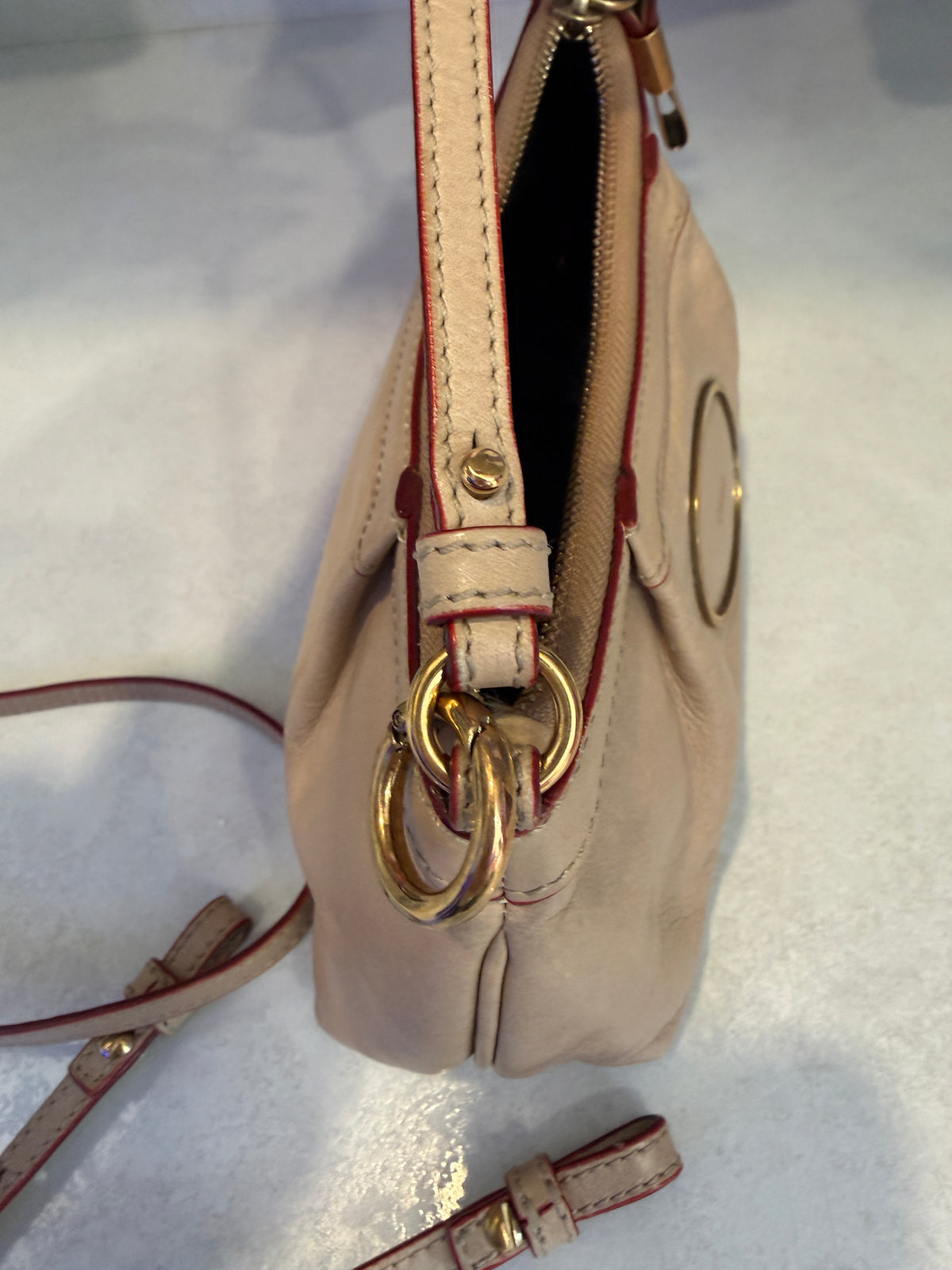 Chloé Beige Leather Shoulder Bag