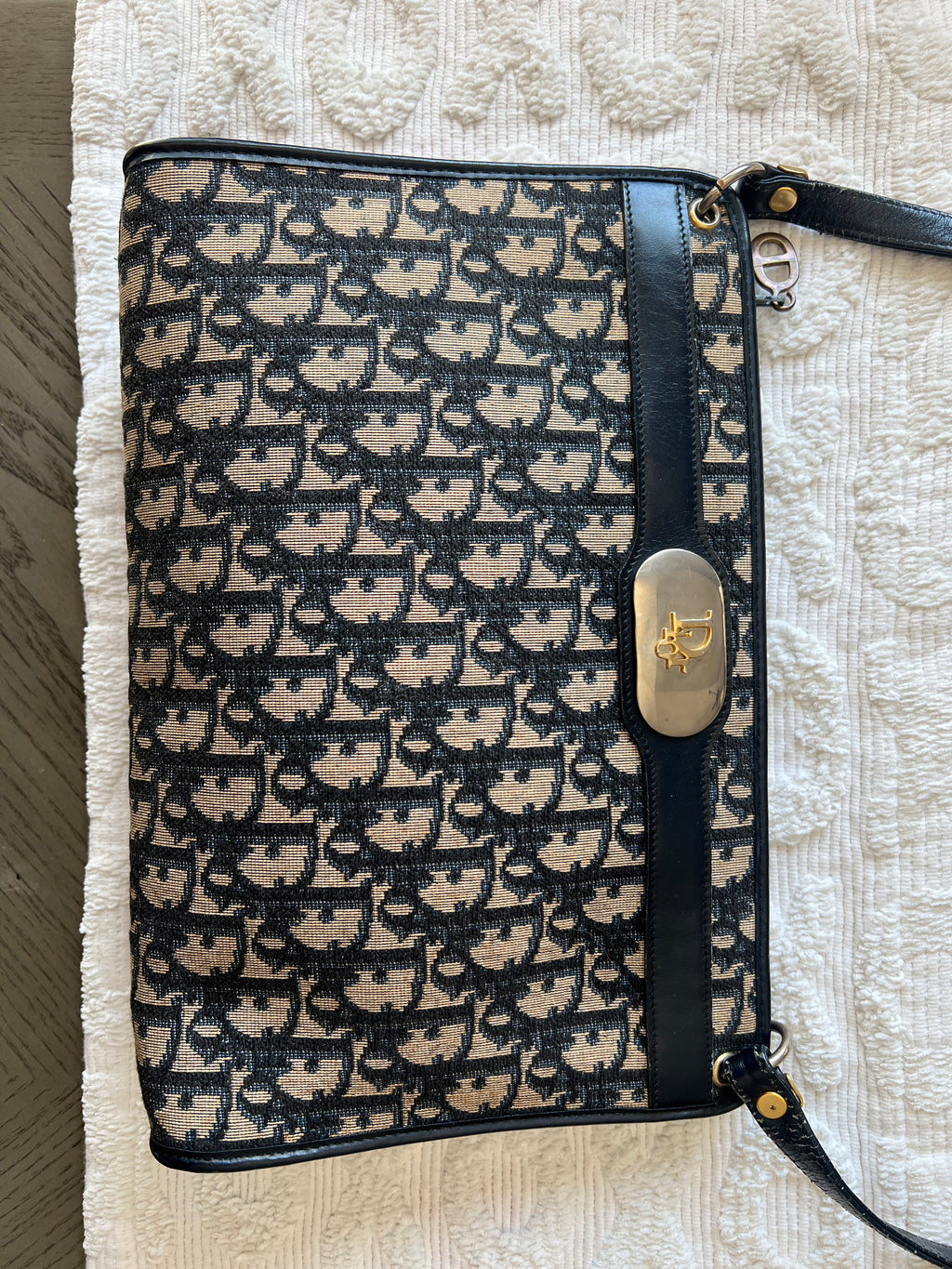 Christian Dior Trotter Canvas Shoulder Bag