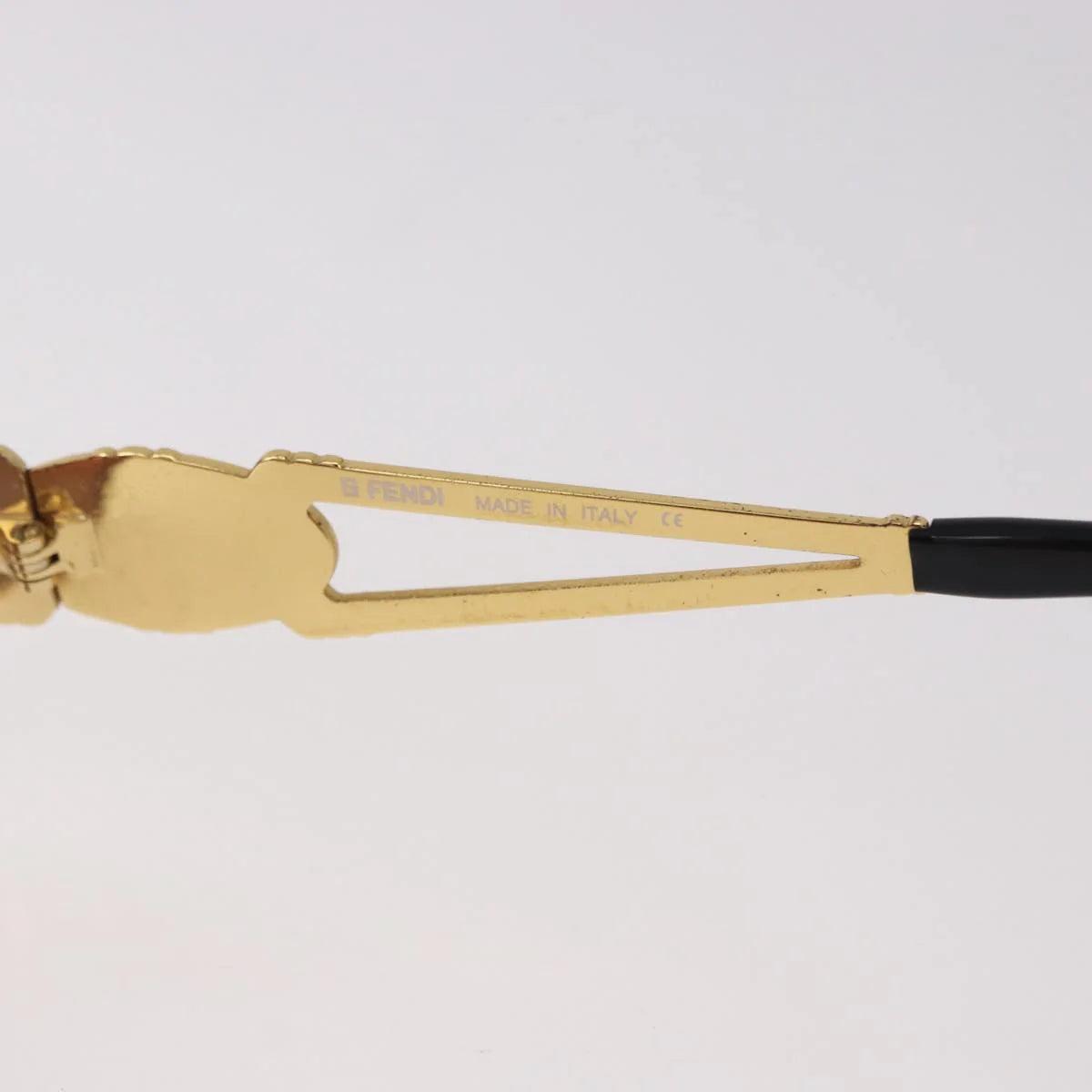 Fendi SL 7040 Sunglasses — Gold & Navy Enamel, Made in Italy - Vintage