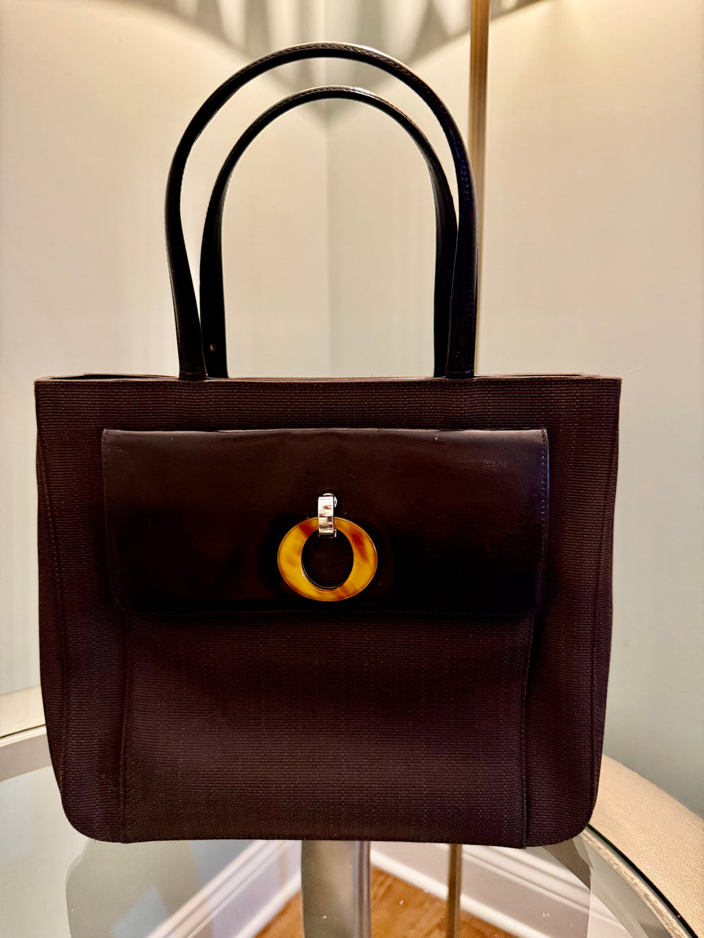 Christian Dior Paris Vintage Top Handle Tote