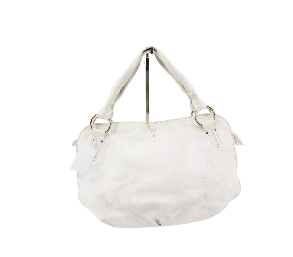 Celine Bittersweet Medium Leather Shoulder Bag – White