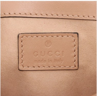 Gucci GG Marmont Mini Flap Bag – Nude/Tan Matelassé Leather