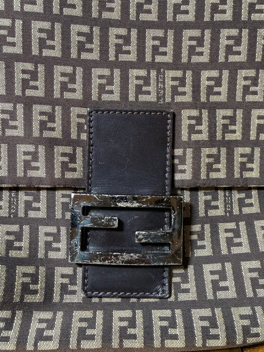 Fendi Zucca Canvas Flap Crossbody